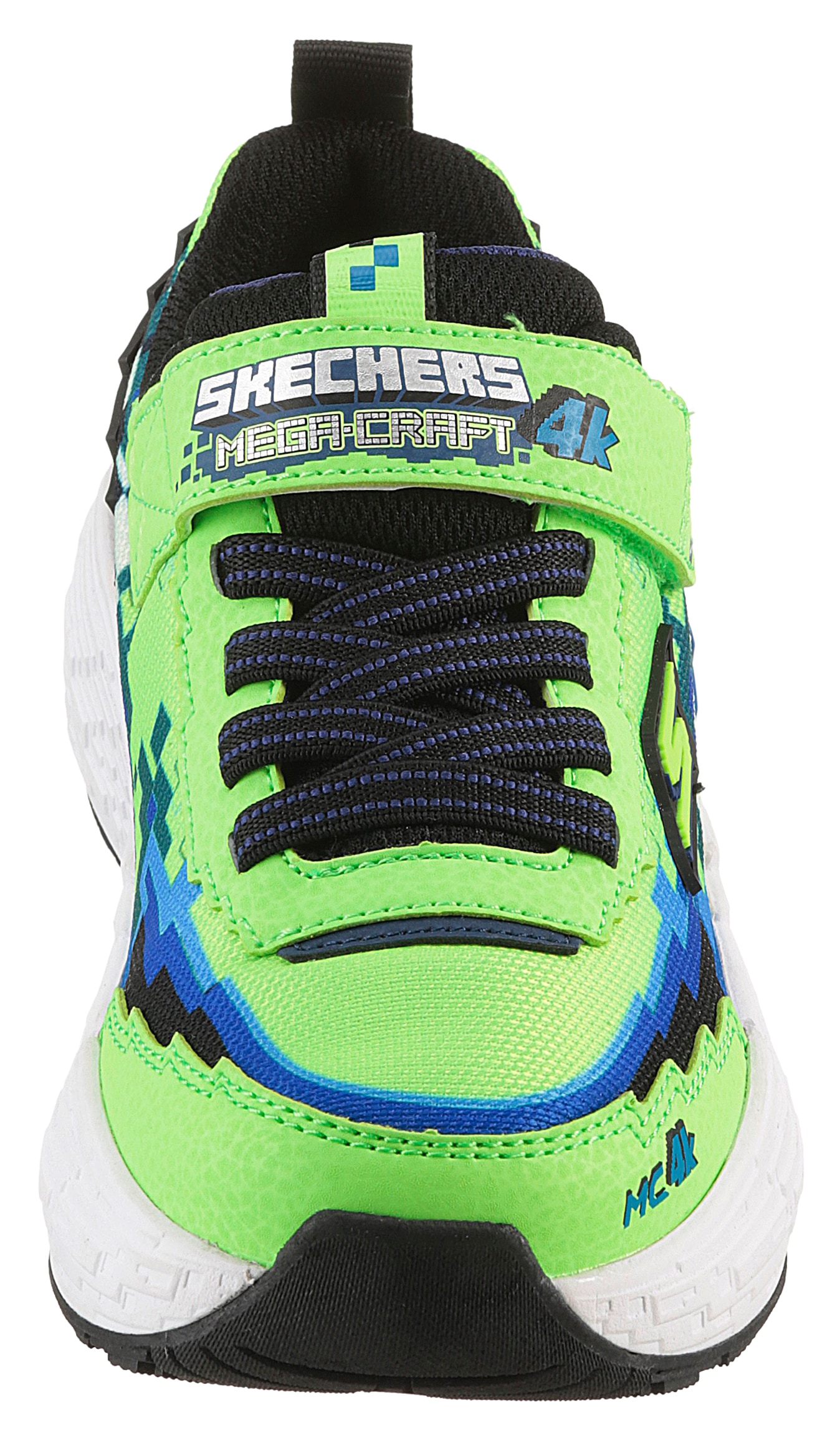 Skechers Sneaker »MEGA-CRAFT 4K«, Klettschuh im coolen Pixel-Look, Größenschablone zum Download