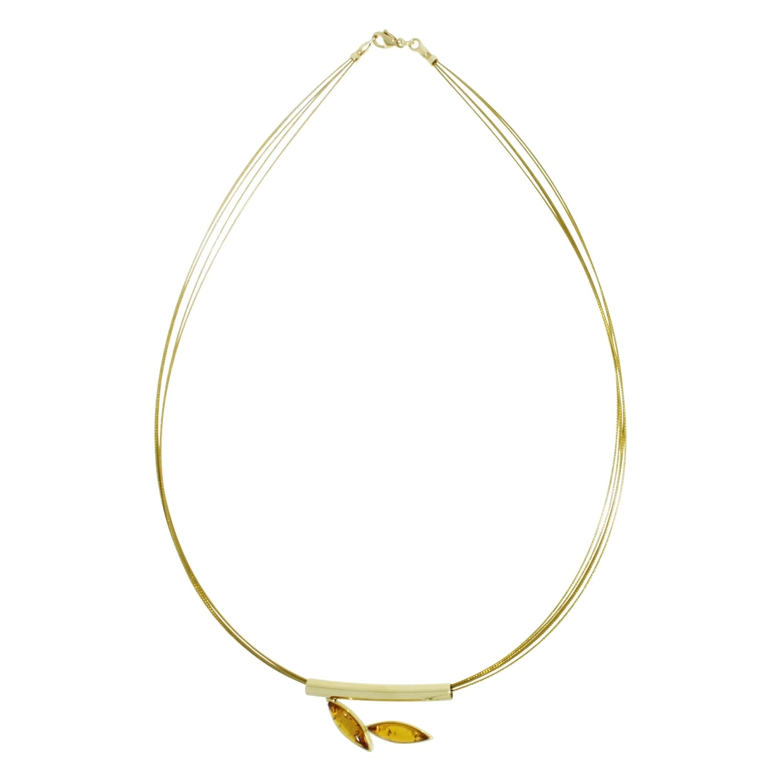 OSTSEE-SCHMUCK Kette mit Anhänger »- Gleiter-Caja - Gold 333/000 - Bernstein«