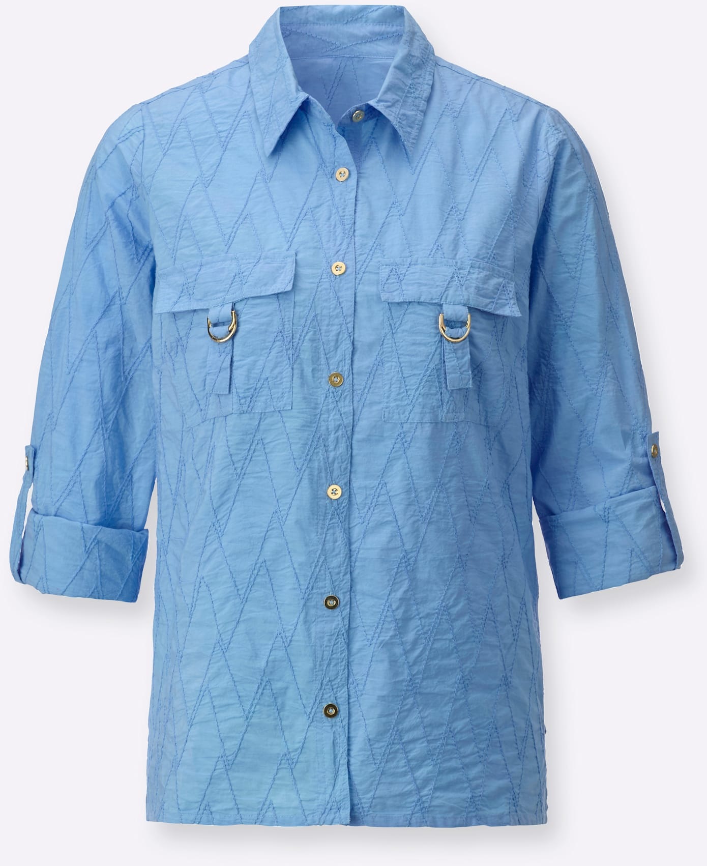 Creation L Long Sleeve Blouse Sky Blue Size 42 3