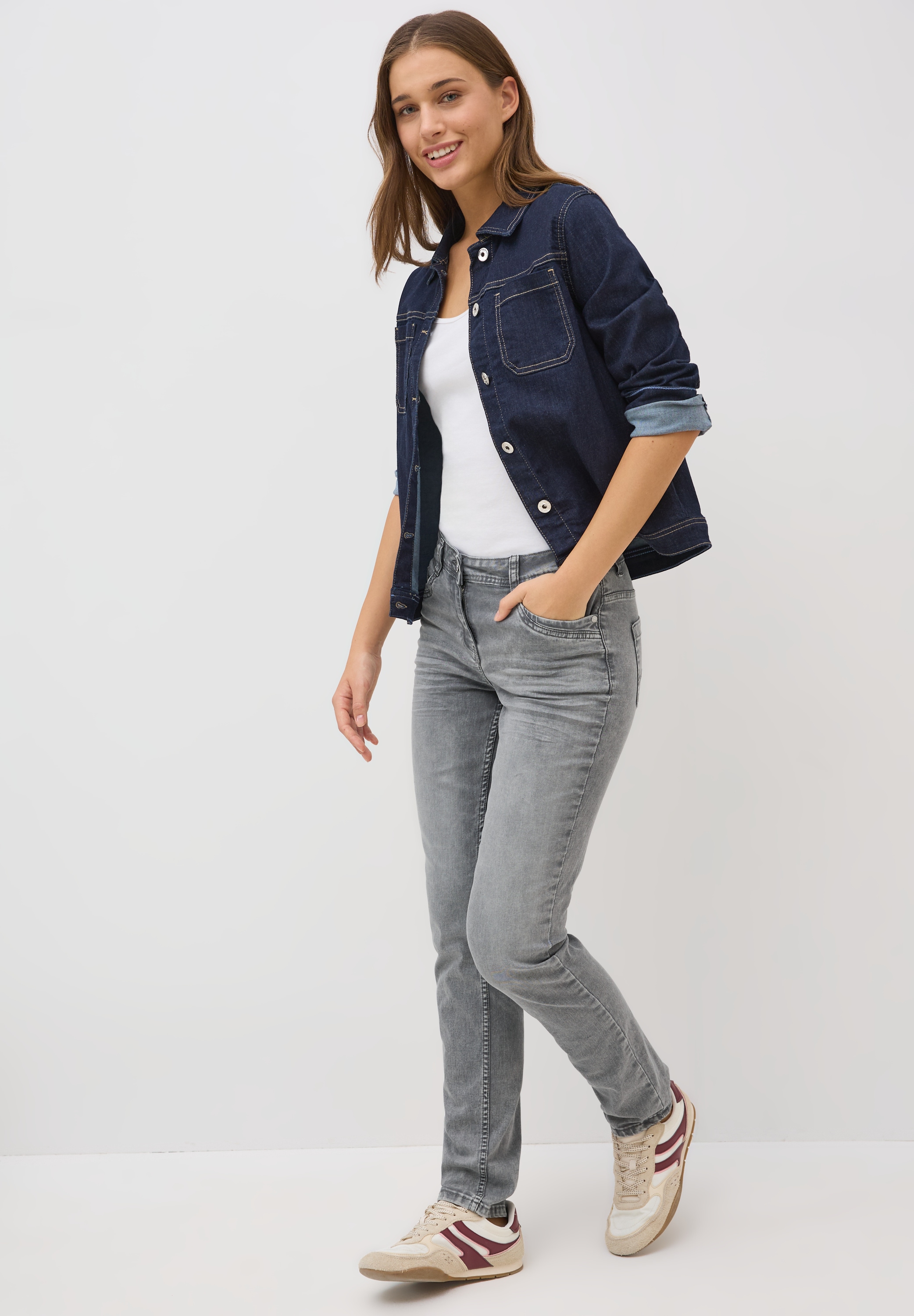Cecil Gerade Jeans, aus Baumwolle mit Stretchanteil