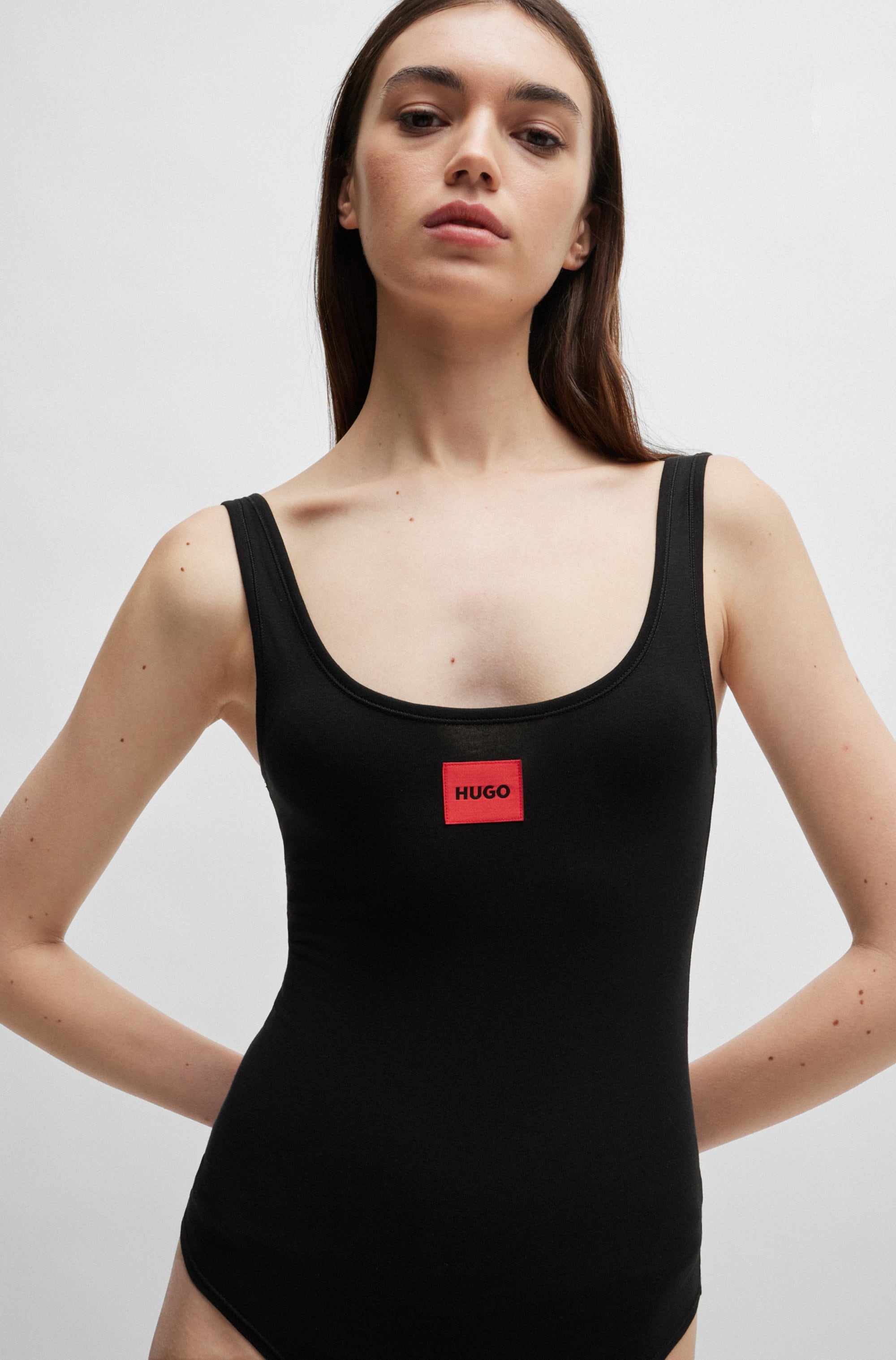 HUGO Underwear Body »BODYSUIT RED LABEL«, mit rotem Logoaufnäher