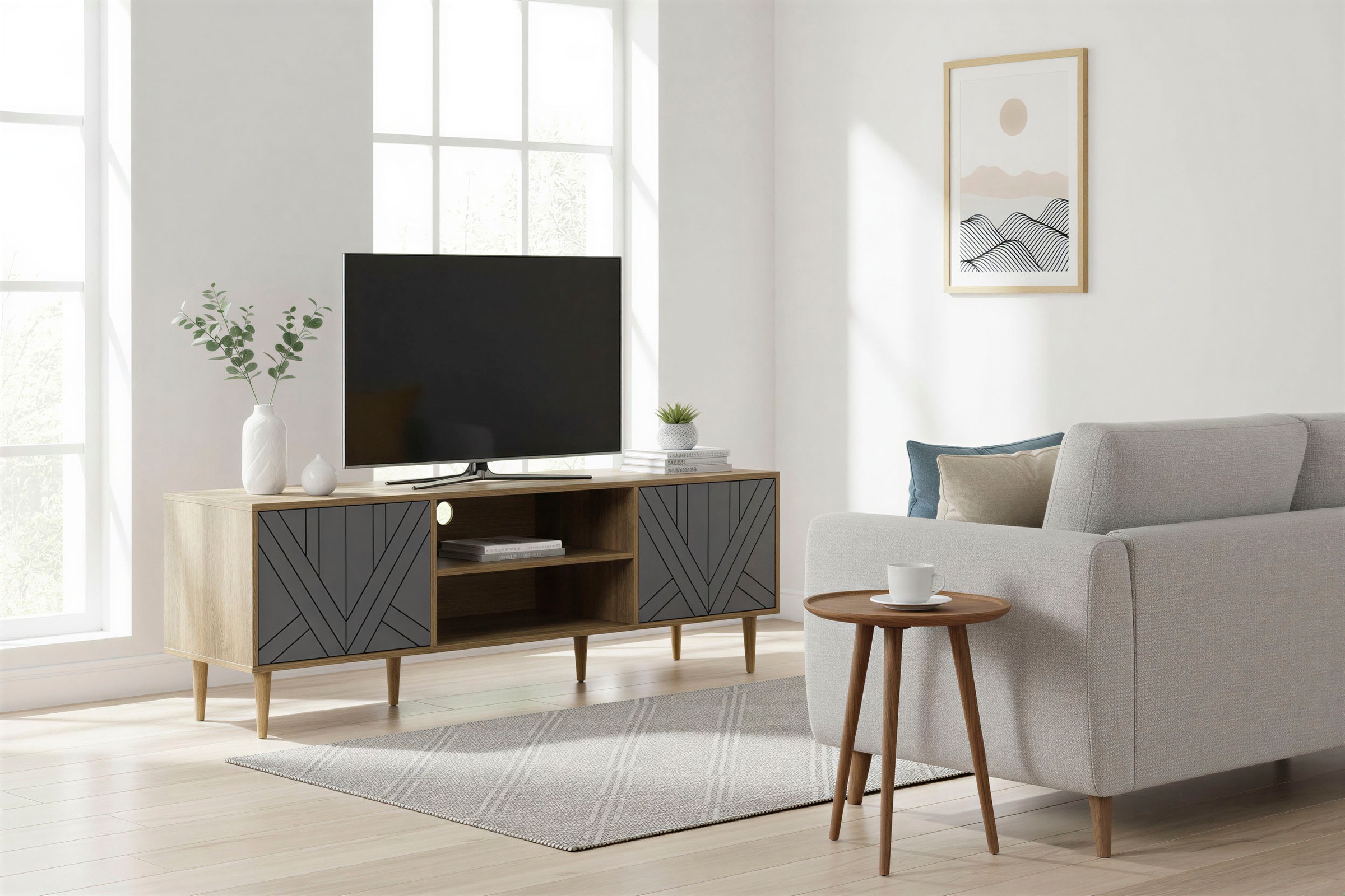 Möbilia Lowboard "Adeen" Kommode im zeitlosen Design günstig online kaufen