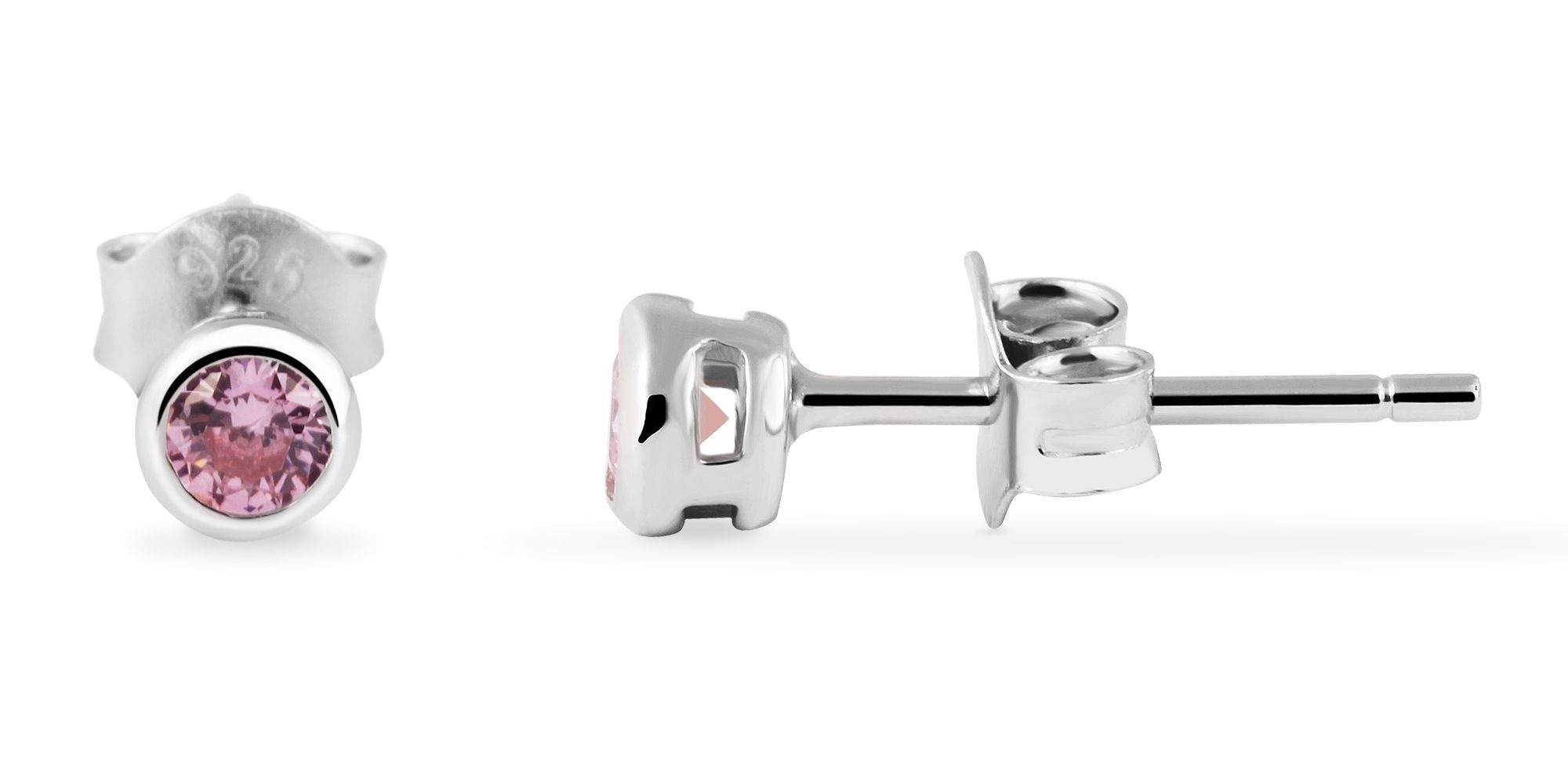 Adelia´s Paar Ohrhänger »Kinder Ohrringe – Ohrstecker aus 925 Silber mit Zirkonia« Zum Verschenken – ideal zum einen besonderen Tag