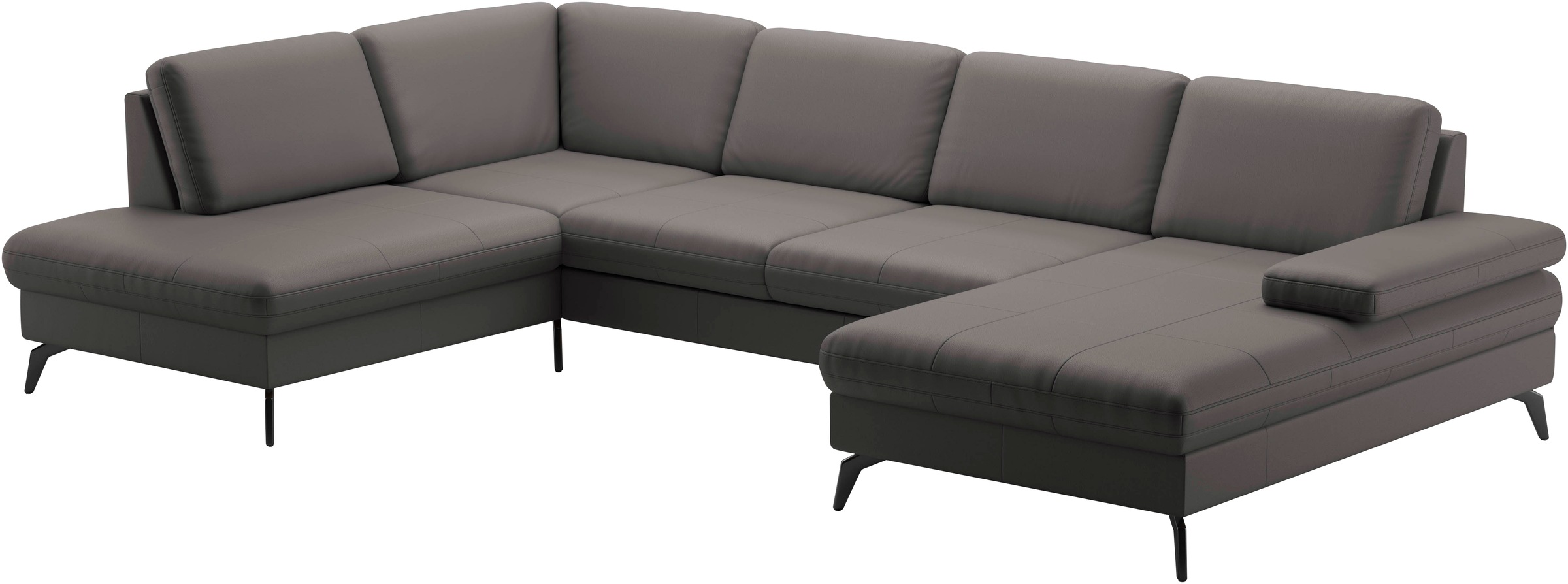 Wohnlandschaft SIT & MORE "Morris Jubi", braun (mocca), B:335cm H:82cm T:212cm, Sofas, Wohnlandschaft, wahlweise mit Armteilverstellung, Bettfunktion & Bettkasten 7
