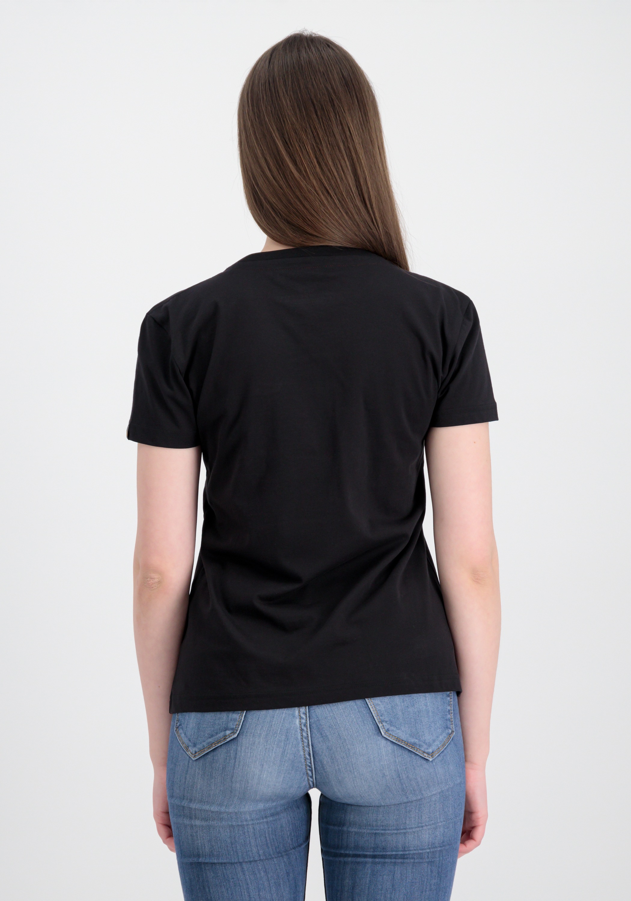 Alpha Industries New Basic T-Shirt BL Glitter W Black XS 3
