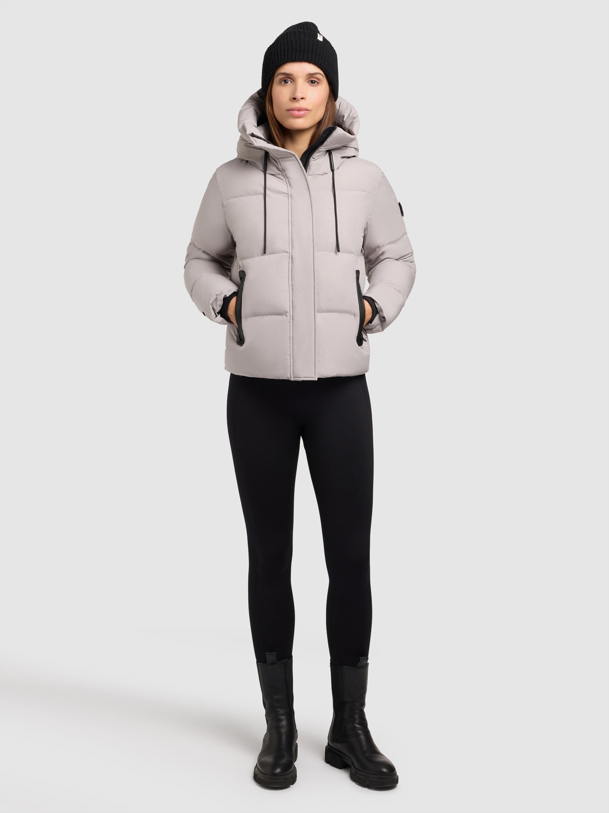 khujo Steppjacke »ENITS MATT«, mit Kapuze