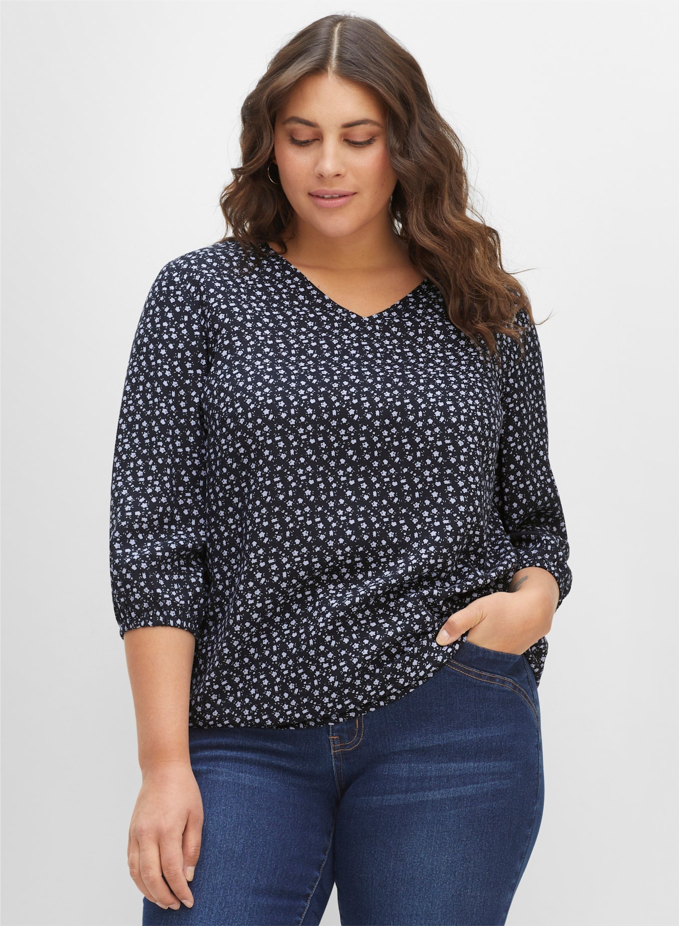 Sheego Druckbluse