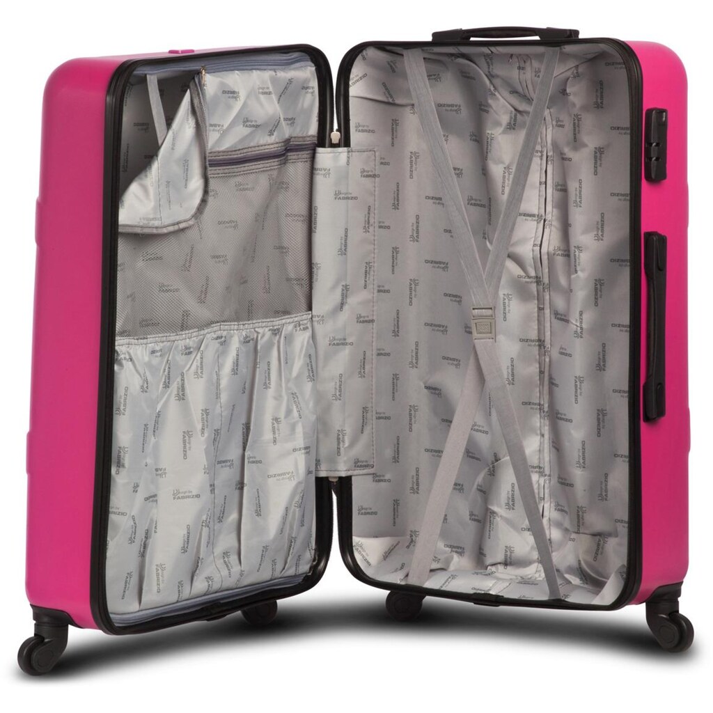 fabrizio® Trolleyset »Globe, Pink«, (3 tlg.)