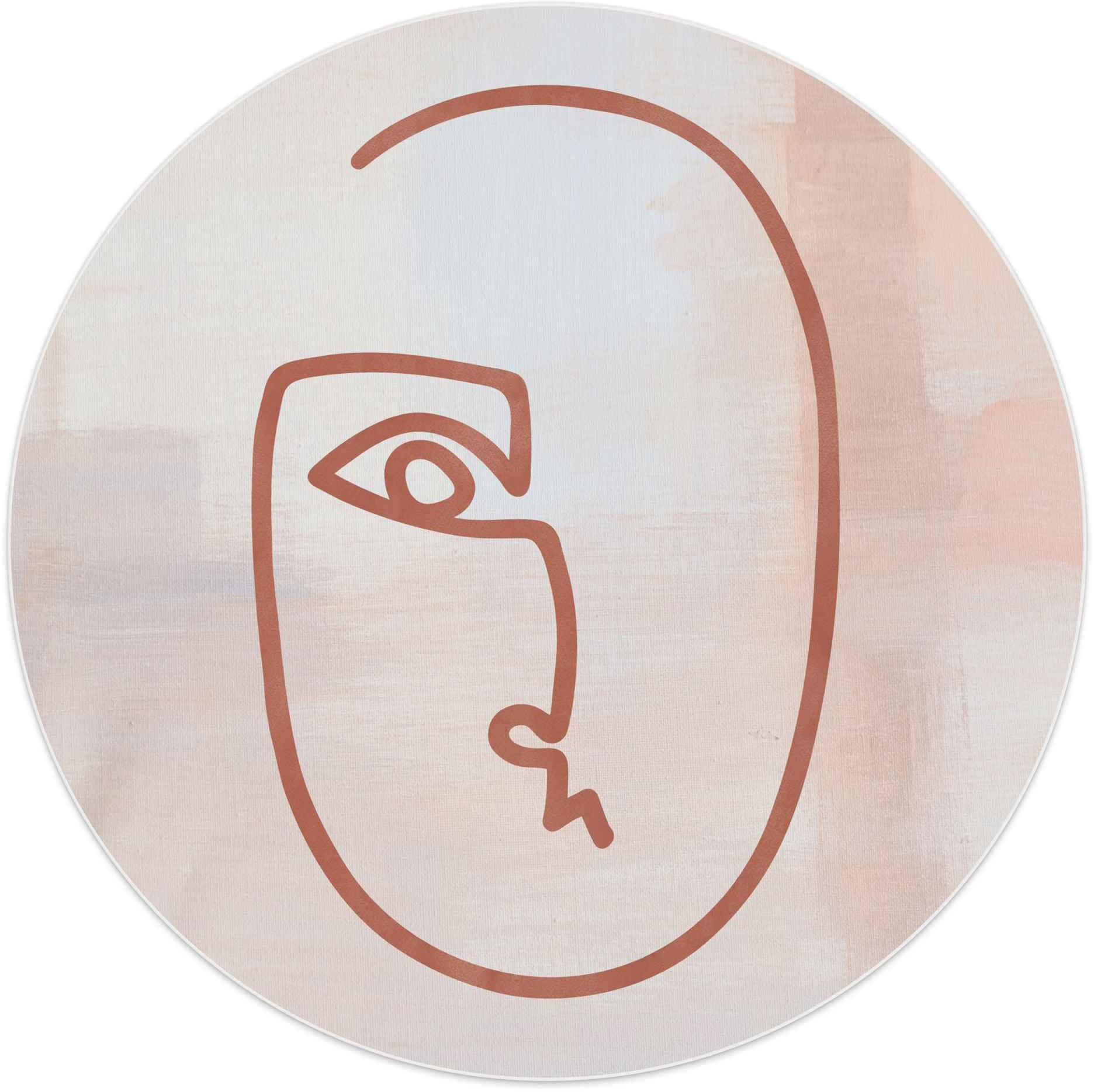 Reinders Wandbild "Wandbild Gesicht Stiftzeichnung - Abstrakt", Gesicht, (1 günstig online kaufen