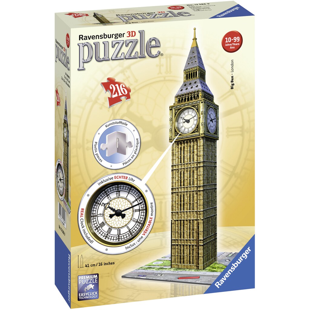 Ravensburger 3D-Puzzle »Big Ben mit Uhr«