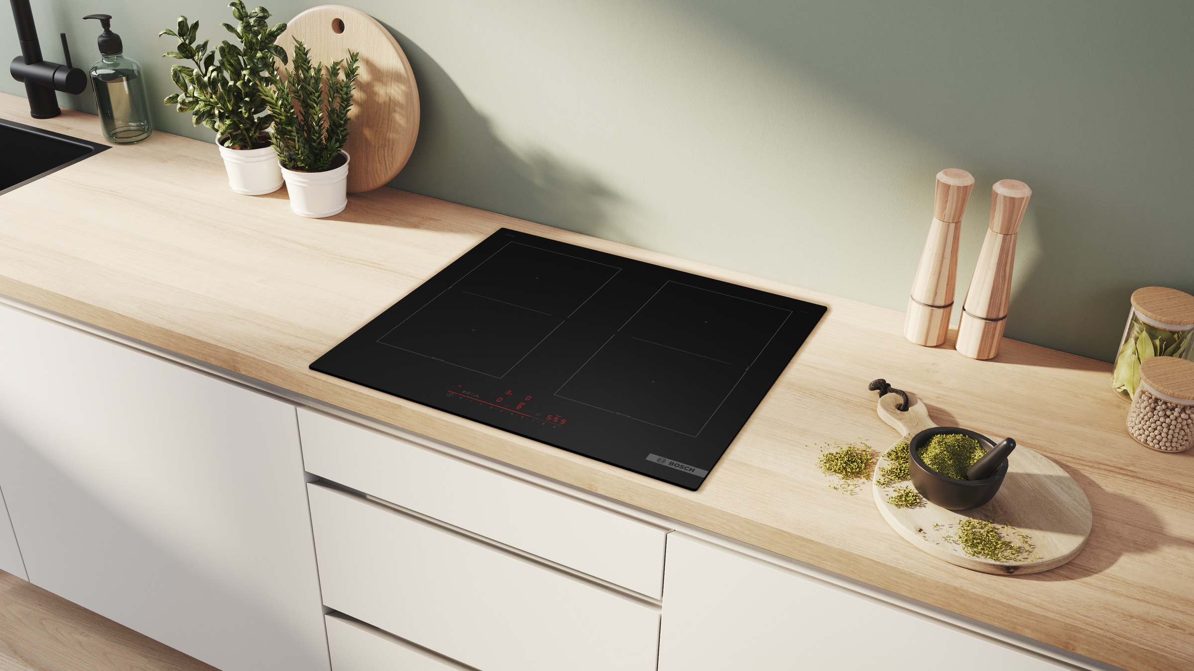 BOSCH Induktions-Kochfeld "PVQ61CHB1E" Moderne matte Optik: 5x weniger sich günstig online kaufen