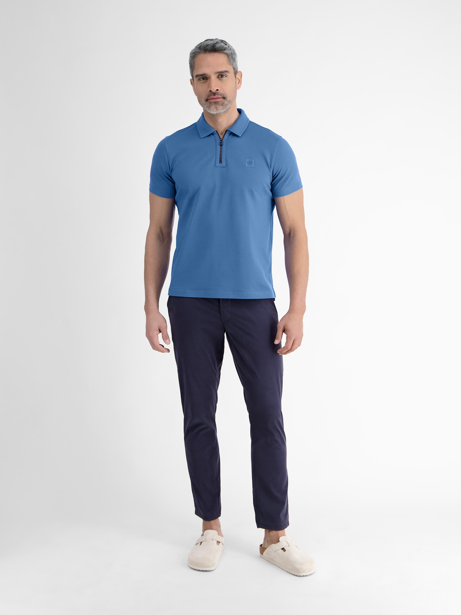 LERROS Poloshirt »LERROS Herren Poloshirt mit Reißverschlusskragen«