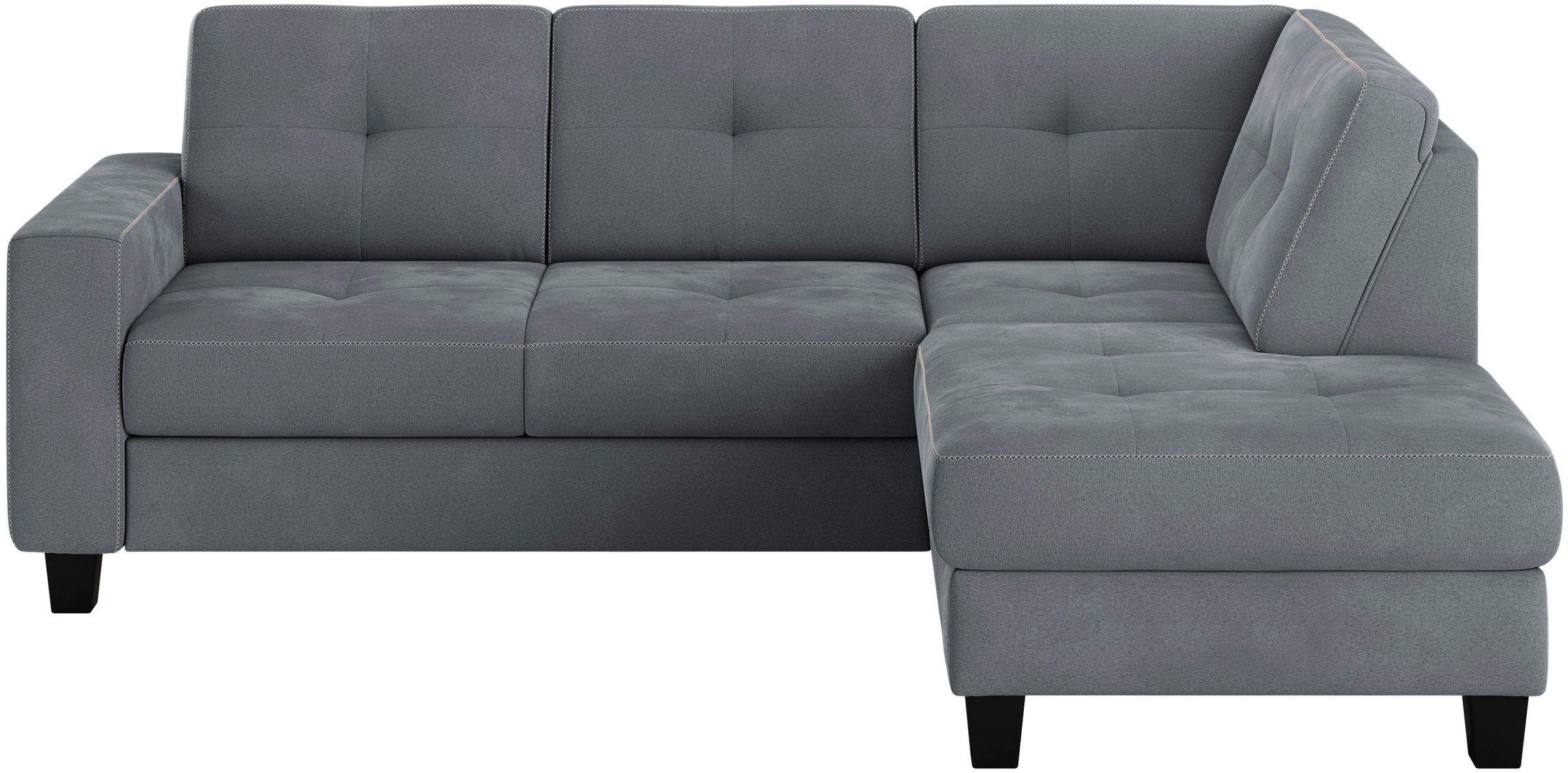 Places of Style Ecksofa »Varese«, wahlweise mit Bettfunktion und Bettkasten