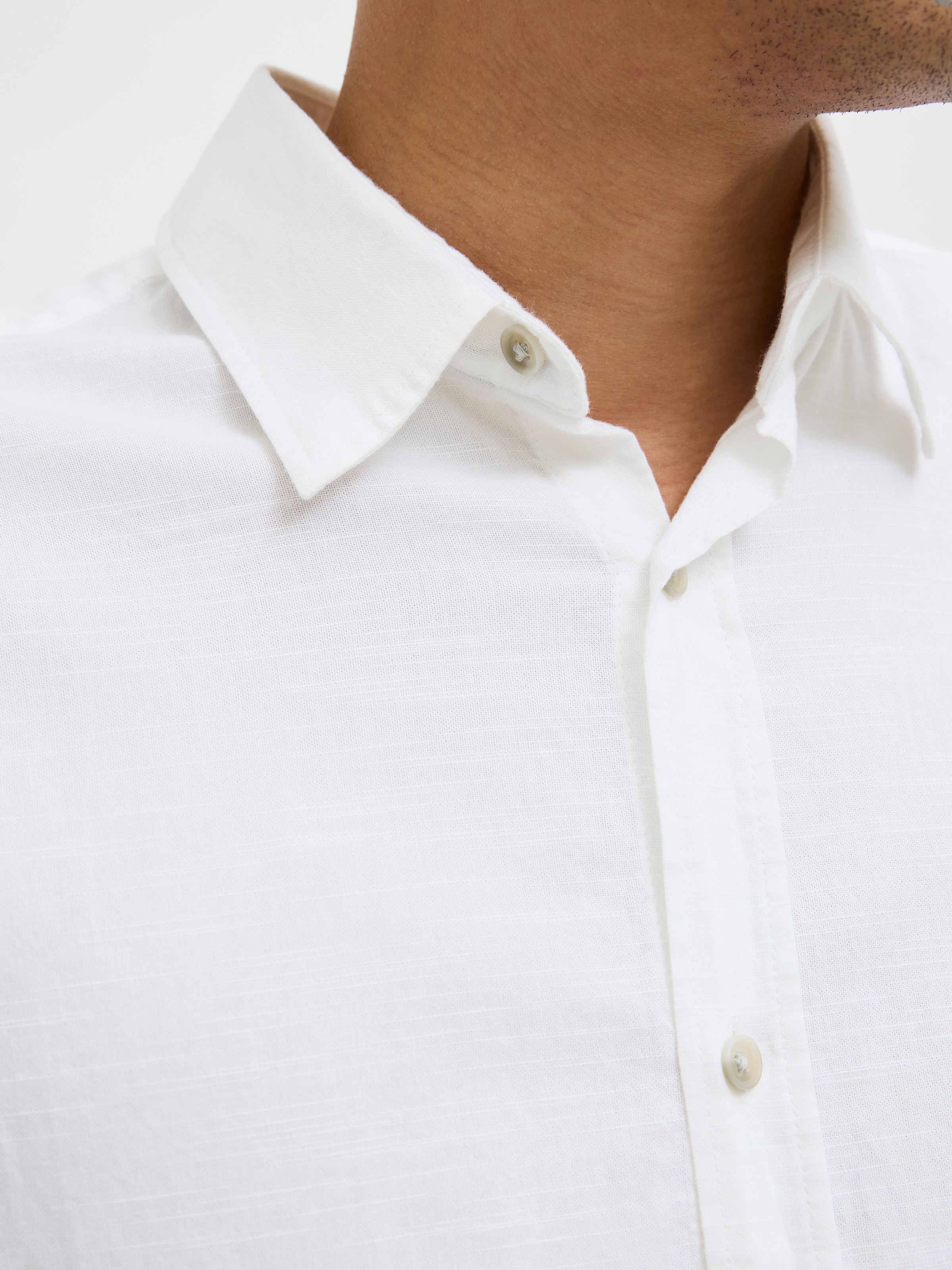 Jack & Jones Kurzarmhemd »JJPIERRE SLUB SHIRT SS«