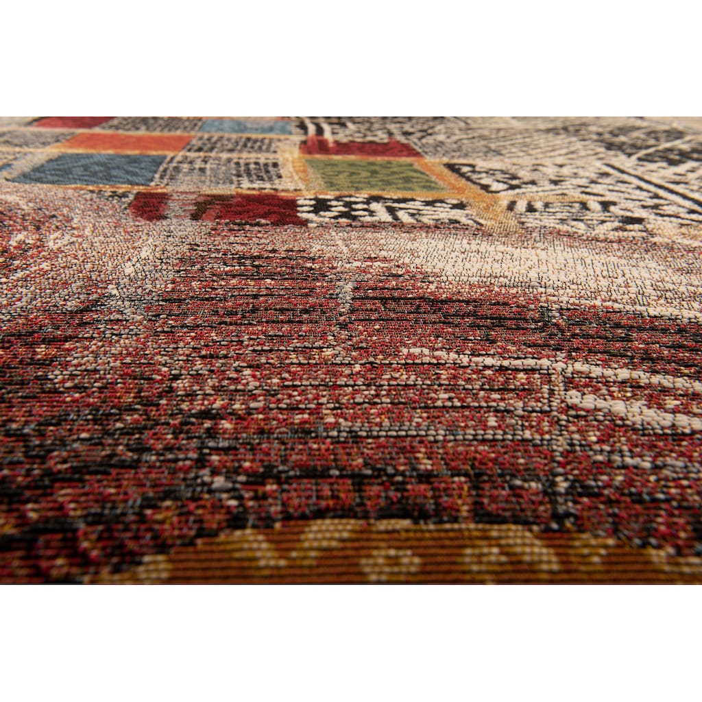 Wohnen Teppiche Gino Falcone Teppich »Outdoor-Africa 36«, rechteckig, 5 mm Höhe, Flachgewebe, In- und Outdoor geeignet, Wohnzimm
