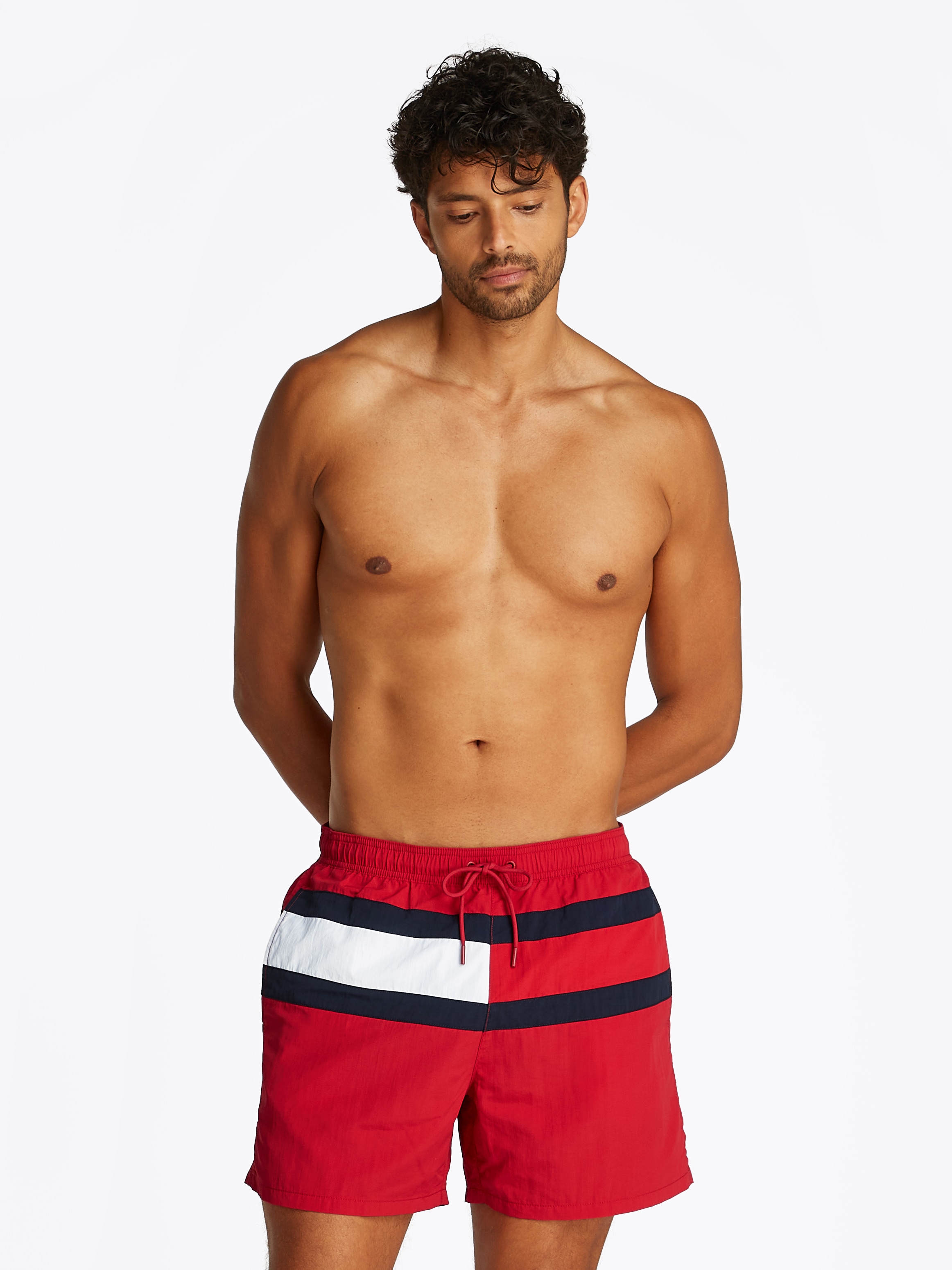 Tommy Hilfiger Swimwear Badeshorts "MEDIUM DRAWSTRING", mit großem Logo günstig online kaufen