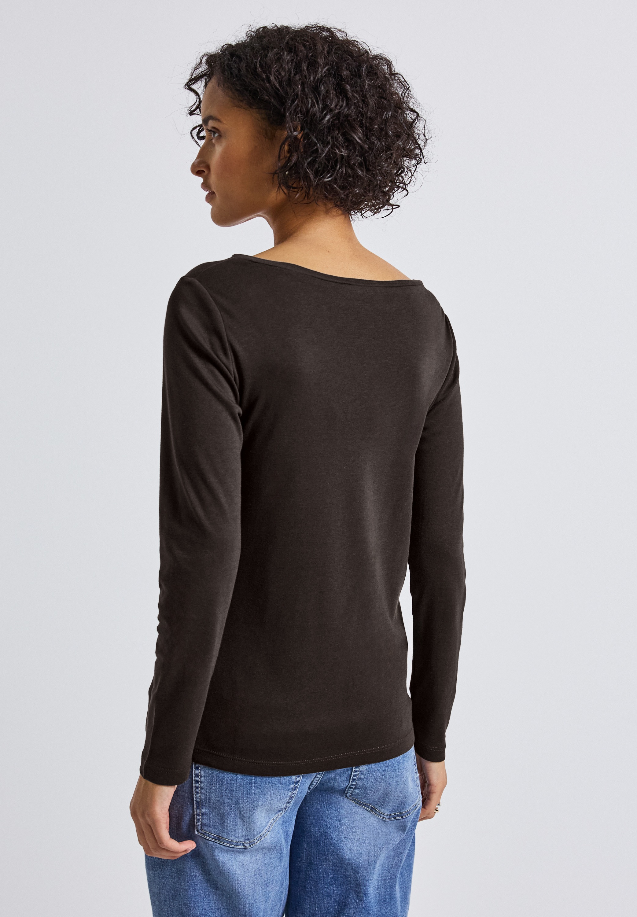STREET ONE Langarmshirt, im soften Baumwoll-Mix