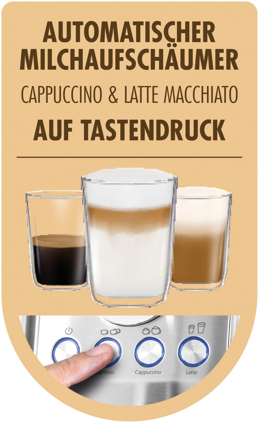 Gastroback Espressomaschine »42722 DESIGN ESPRESSO PICCOLO PRO M«, mit integriertem, automatischem Milchaufschäumer
