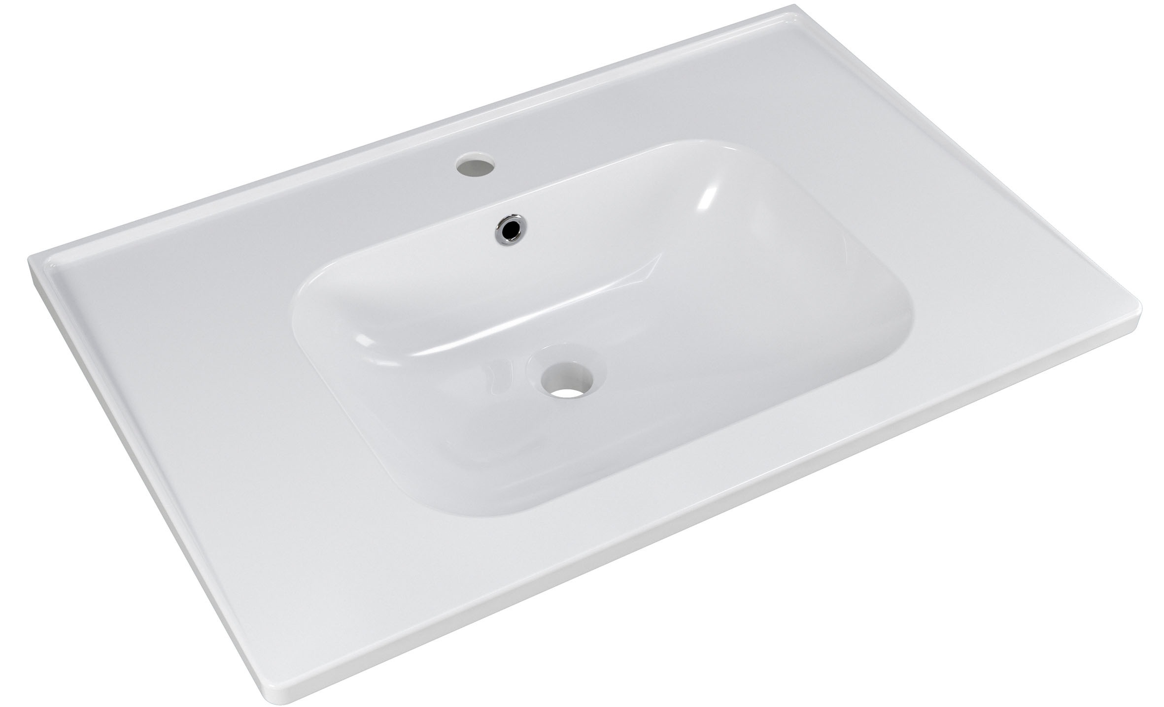 Saphir Badmöbel-Set »Trentino 2-teilig Keramik-Waschtisch, Spiegelschrank mit LED-Profil«, (3 St.), Badmöbel-Set 79cm breit, inkl. Türdämpfer, 3 Türen, 2 Auszügen