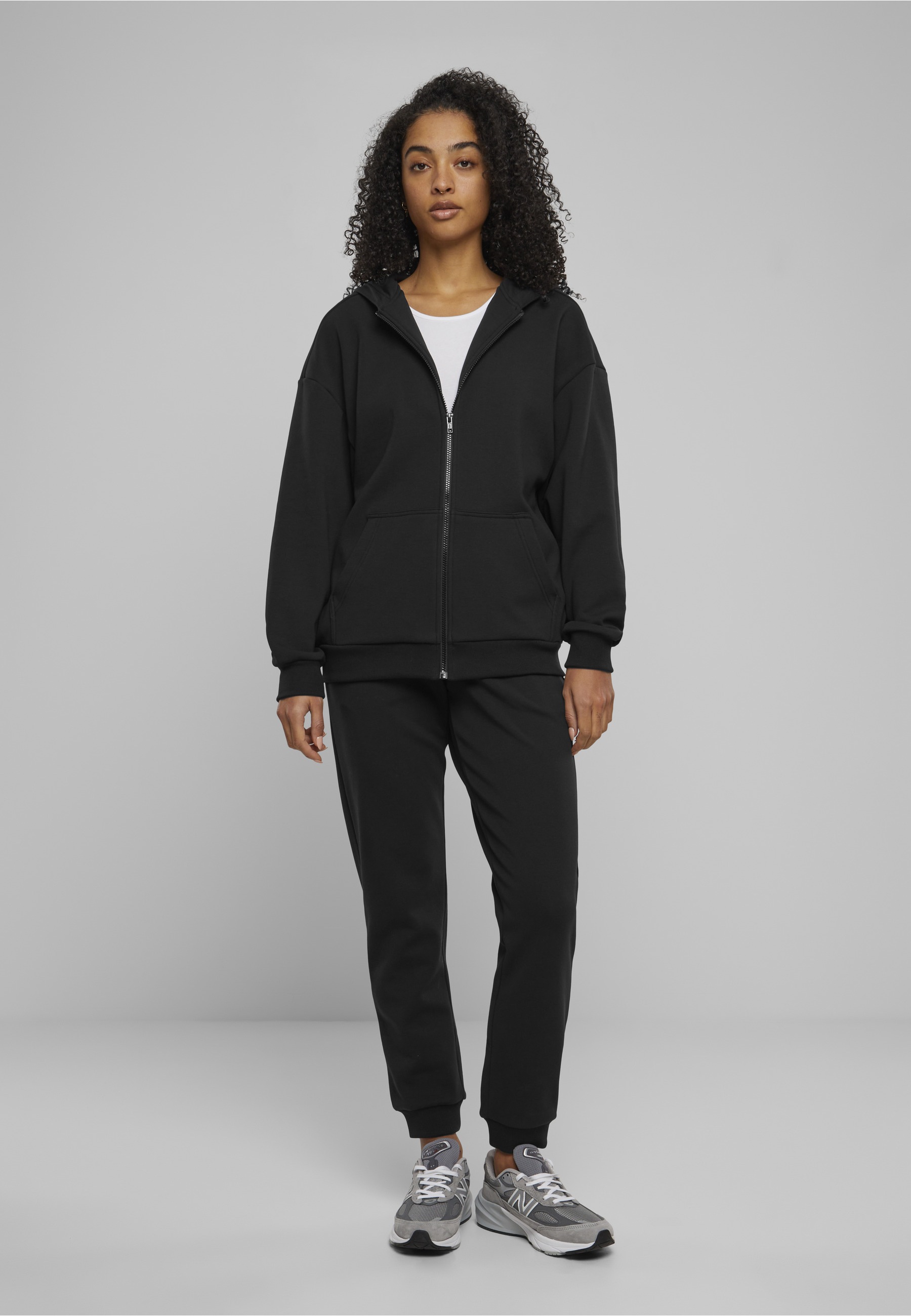 URBAN CLASSICS Sweatjacke »Urban Classics Damen Ladies Cozy Oversized Zip Hoody«