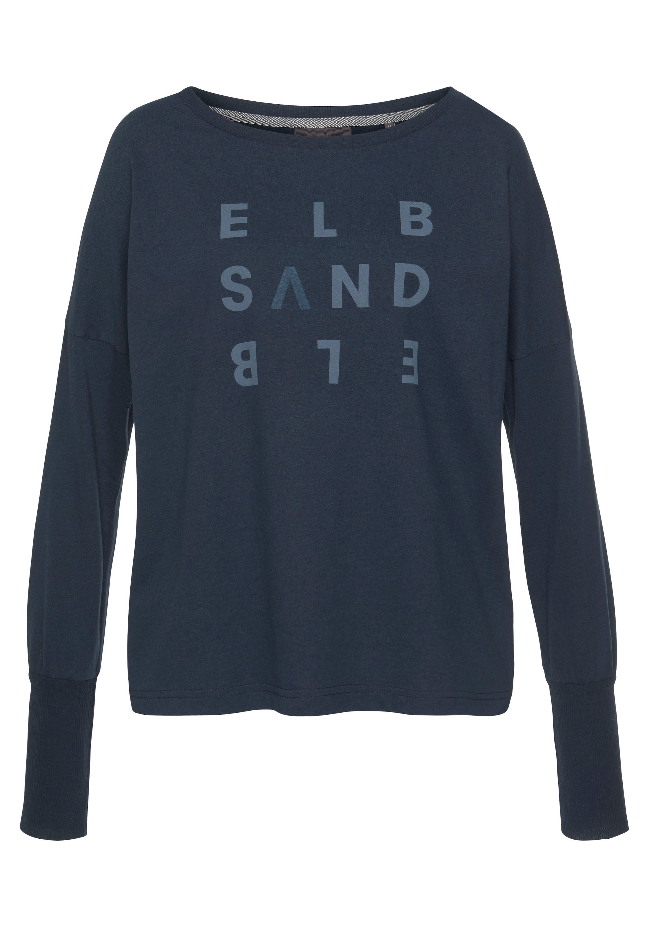 vorne, | Elbsand Logodruck »Ingiara«, für mit BAUR sportlich-casual bestellen Longsleeve Langarmshirt,