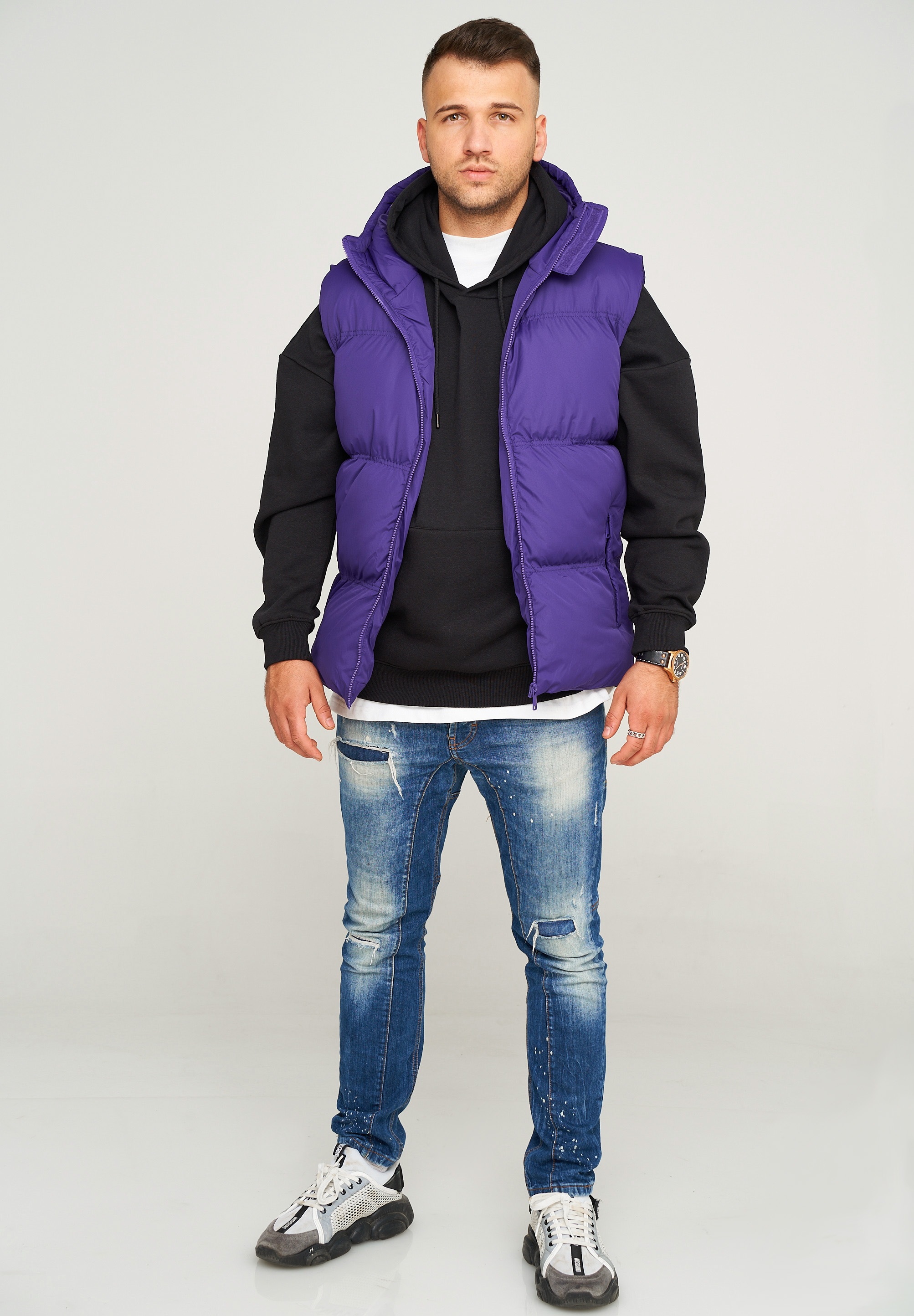 Thumbnail - behype Steppweste "MGLROLLIN" mit Kapuze