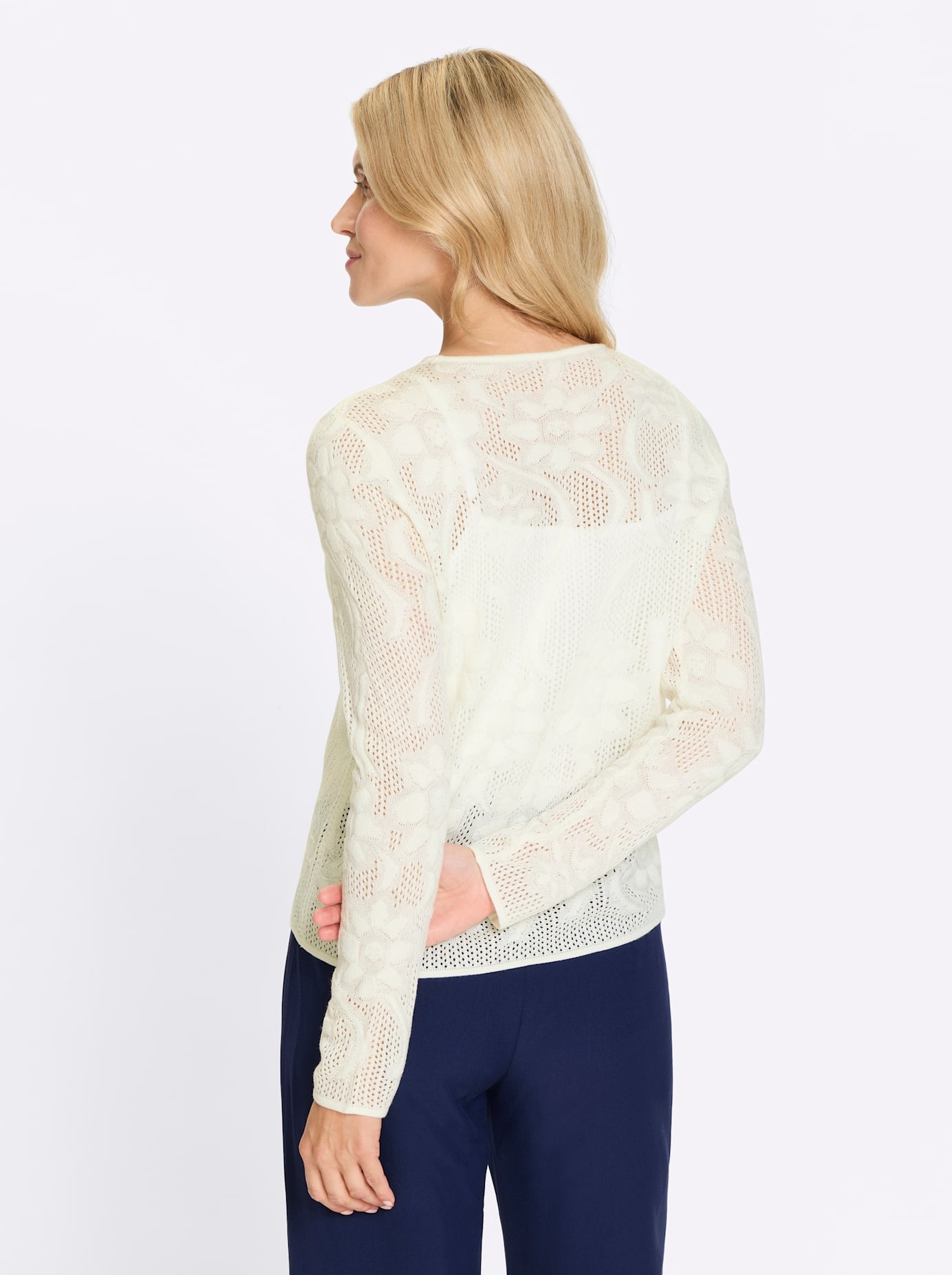 Thumbnail - Classic Basics Ajourpullover "Langarm-Pullover"