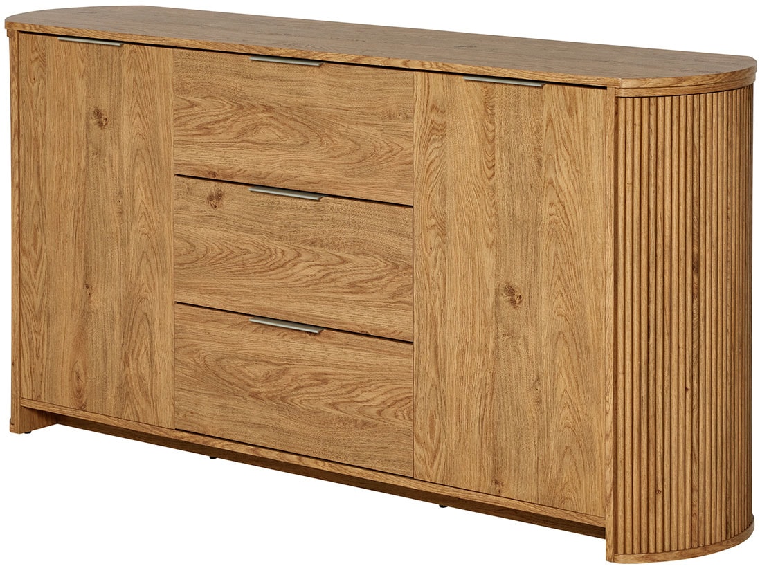 Jahnke TV-Board "MOON TV 175" 1 Stk. tlg. Sideboard, 2 Türen & 3 Schubladen, abgerundet, Breite ca. 160 cm