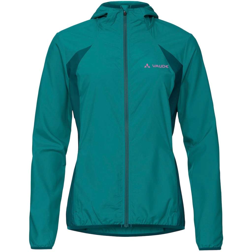 VAUDE Funktionsjacke »WOMEN'S QIMSA AIR JACKET«, (1 St.), mit Kapuze, Winddicht & Wasserabweisend & Atmungsaktiv