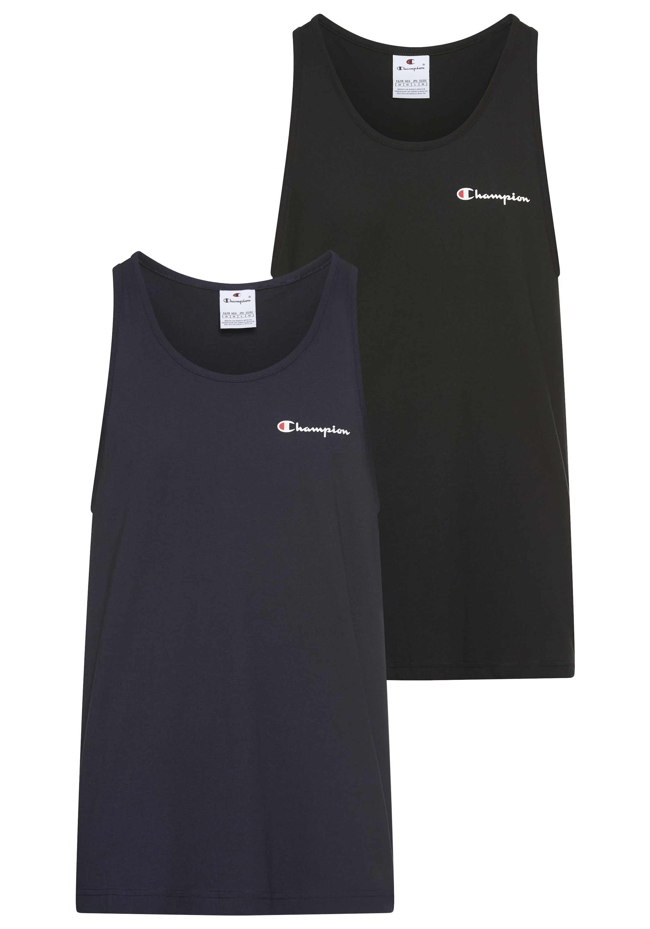 Champion Tanktop Packung, 2 Stk. im 2er-Pack, mit Rundhalsausschnitt, sportlicher Stil, aus Baumwolle