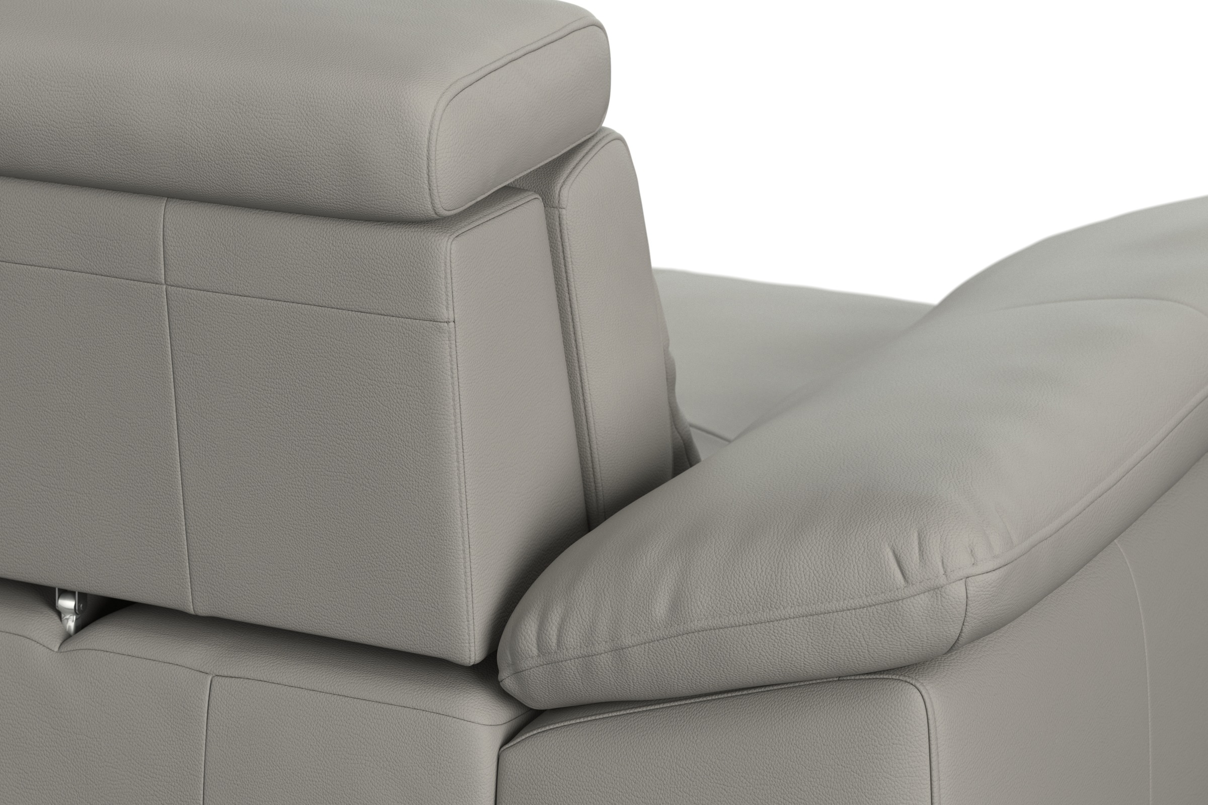 sit&more Ecksofa »Cabrio L-Form, mit Sitztiefenverstellung, Arm- und Kopfteilverstellung«, 2 Nierenkissen, Federkern, optional Bettfunktion und Stauraum