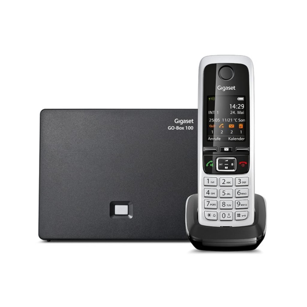 Gigaset Schnurloses DECT-Telefon »C430 A«, (Mobilteile: 1), Anrufbeantworter, Weckfunktion, Wahlwiederholung