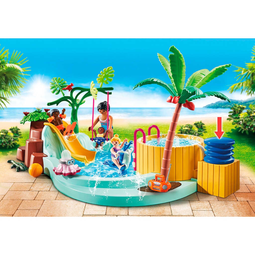 Playmobil® Konstruktions-Spielset »Kinderbecken mit Whirlpool (71529), My Life«, (53 St.)