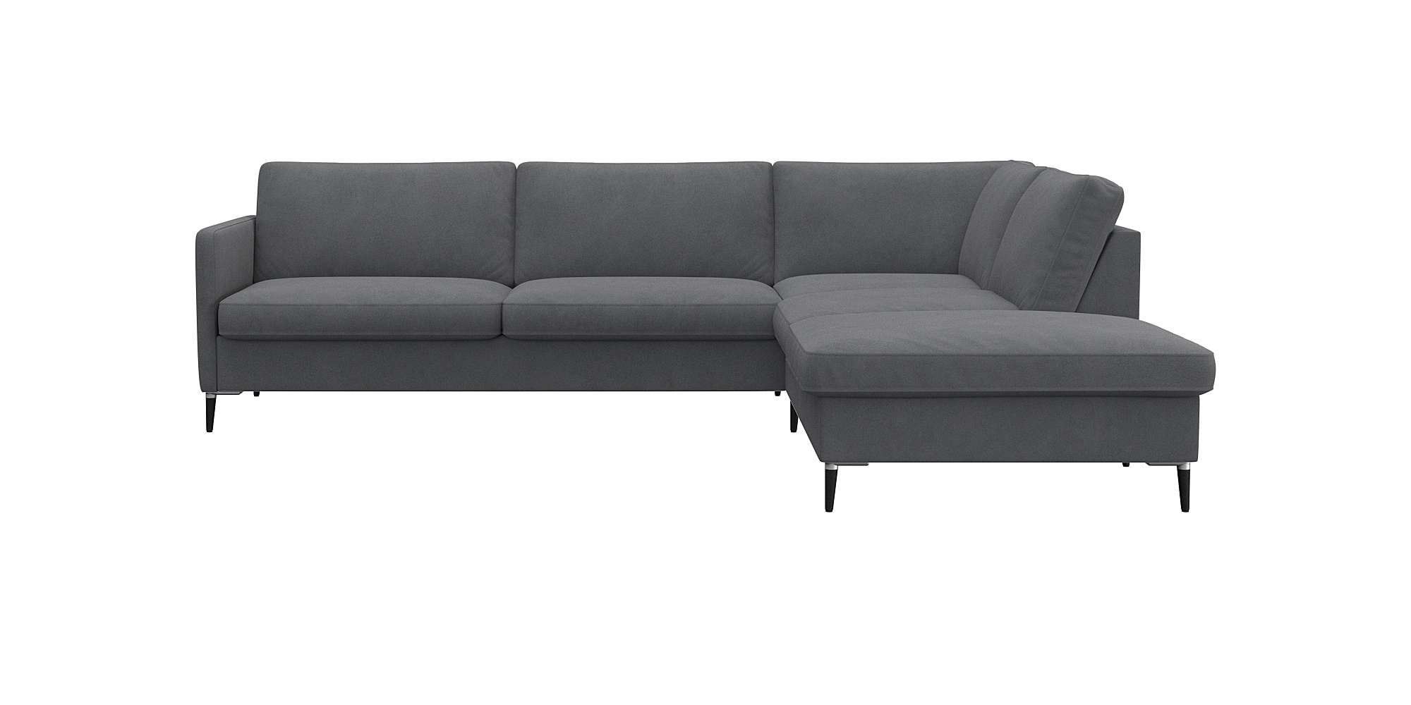 FLEXLUX Ecksofa "Fiore, super Sitzkomfort durch Kaltschaum im Sitz, L-Form" günstig online kaufen