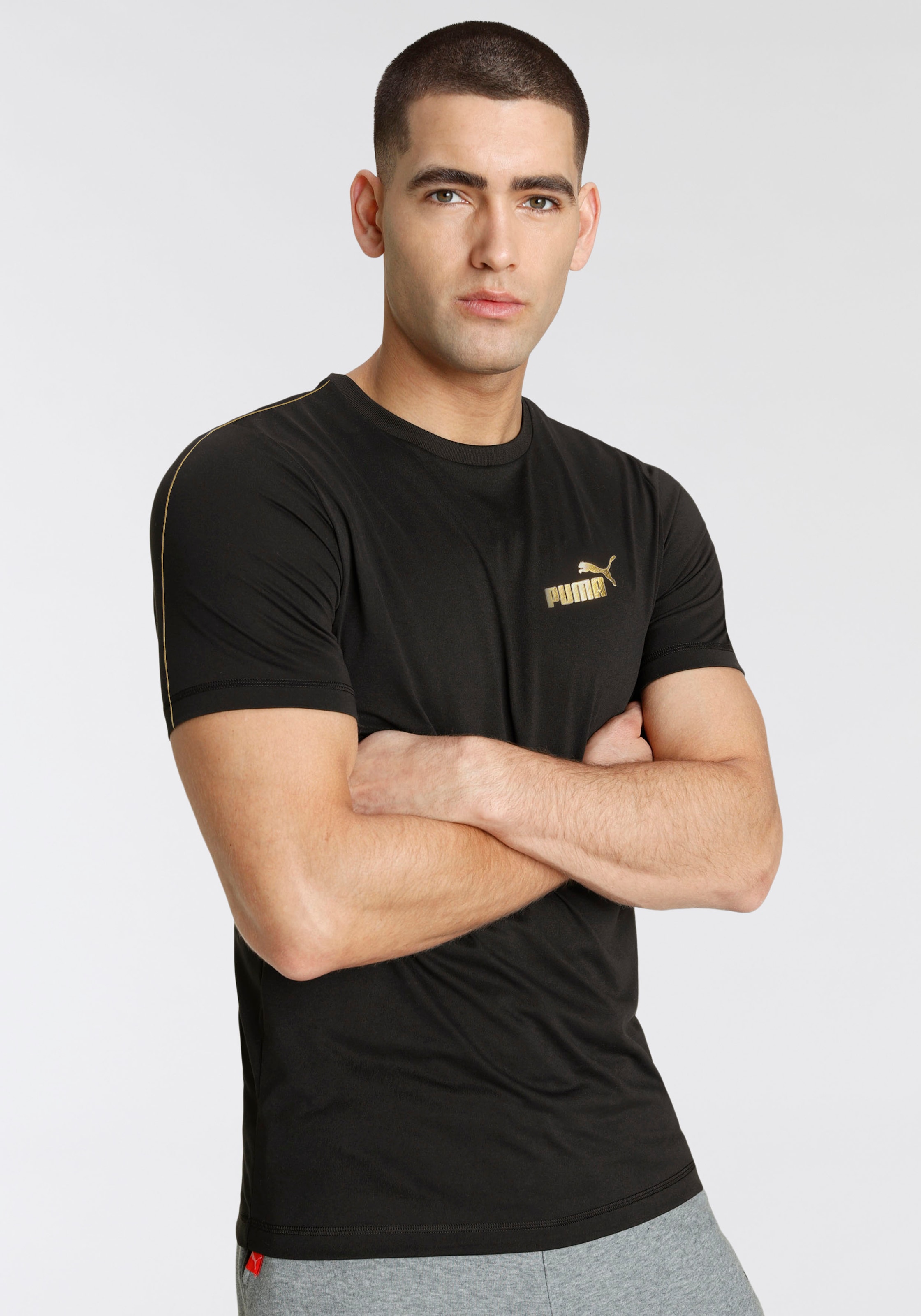 PUMA T-Shirt "ESS TAPE MINIMAL GOLD TEE" regular fit, sportlicher Stil, Run günstig online kaufen