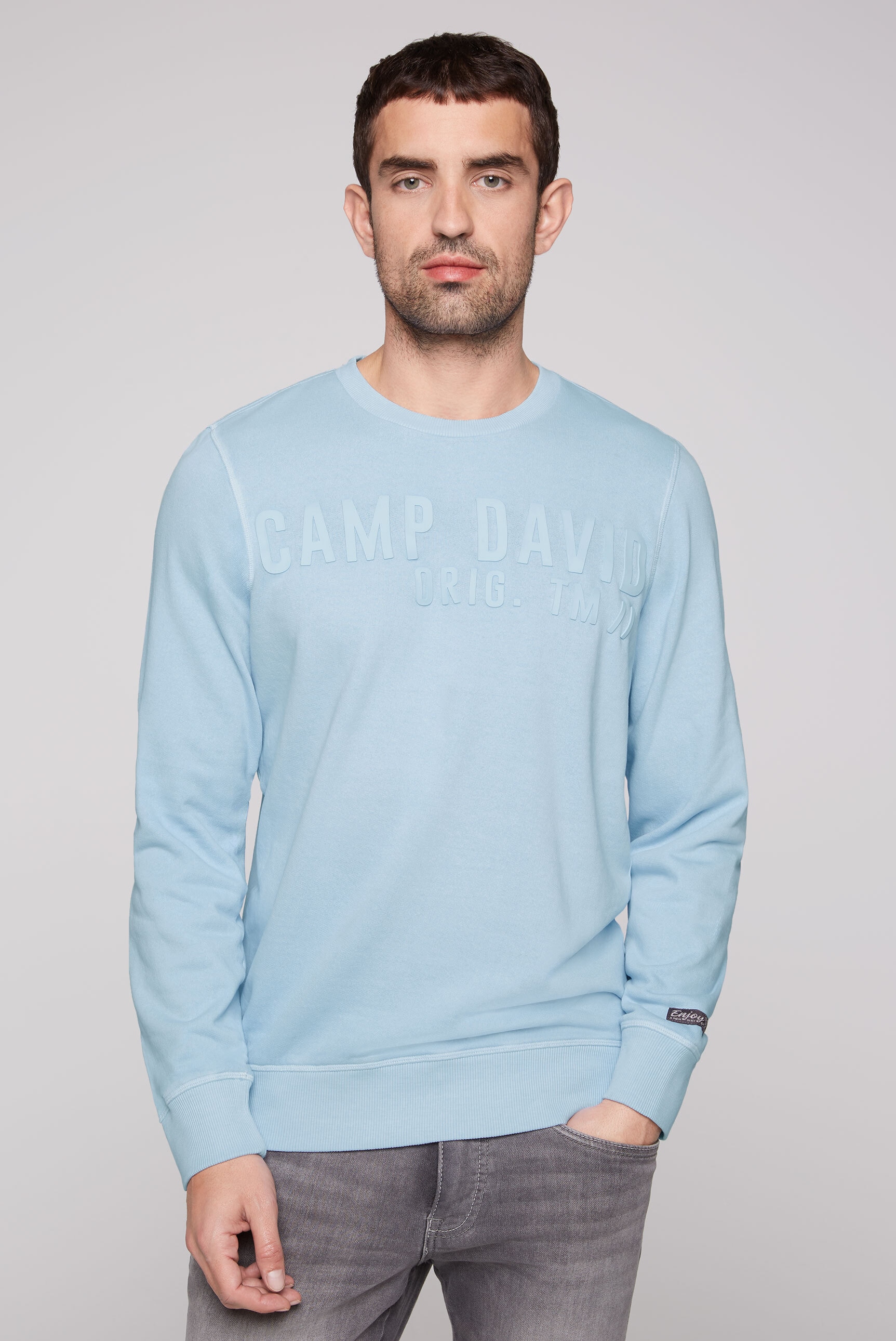 CAMP DAVID Sweater, aus Baumwolle