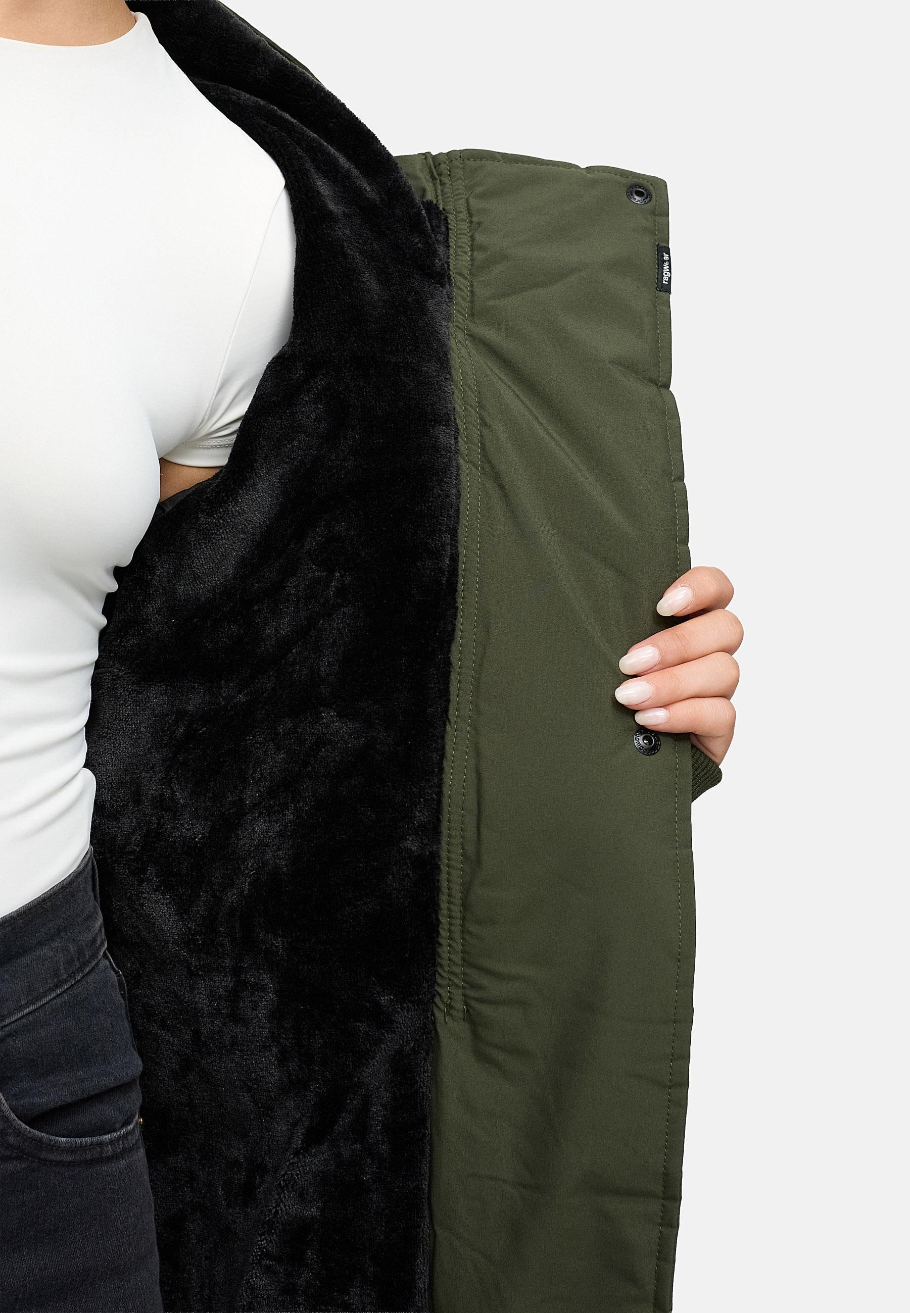 Ragwear Steppmantel »Pevilla YOUMODO«, Wasserdichter Damen Winter gesteppter Kurzmantel