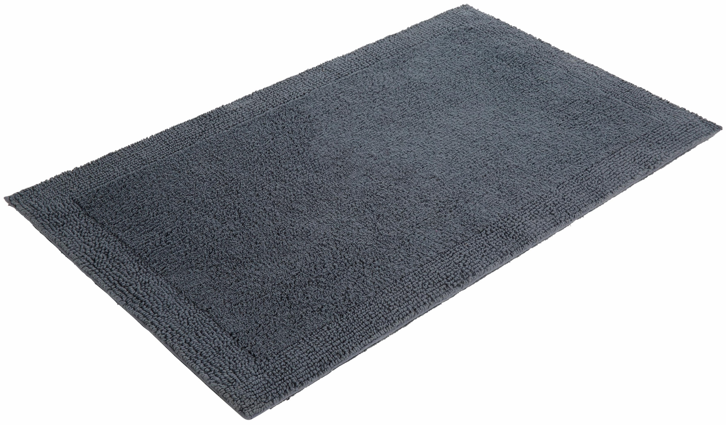 my home Badematte »Kapra, Badvorleger, Badezimmer Teppich«, beidseitig nutzbar-fußbodenheizungsgeeignet-strapazierfähig, mit Bordüre, Badteppich, Badematte