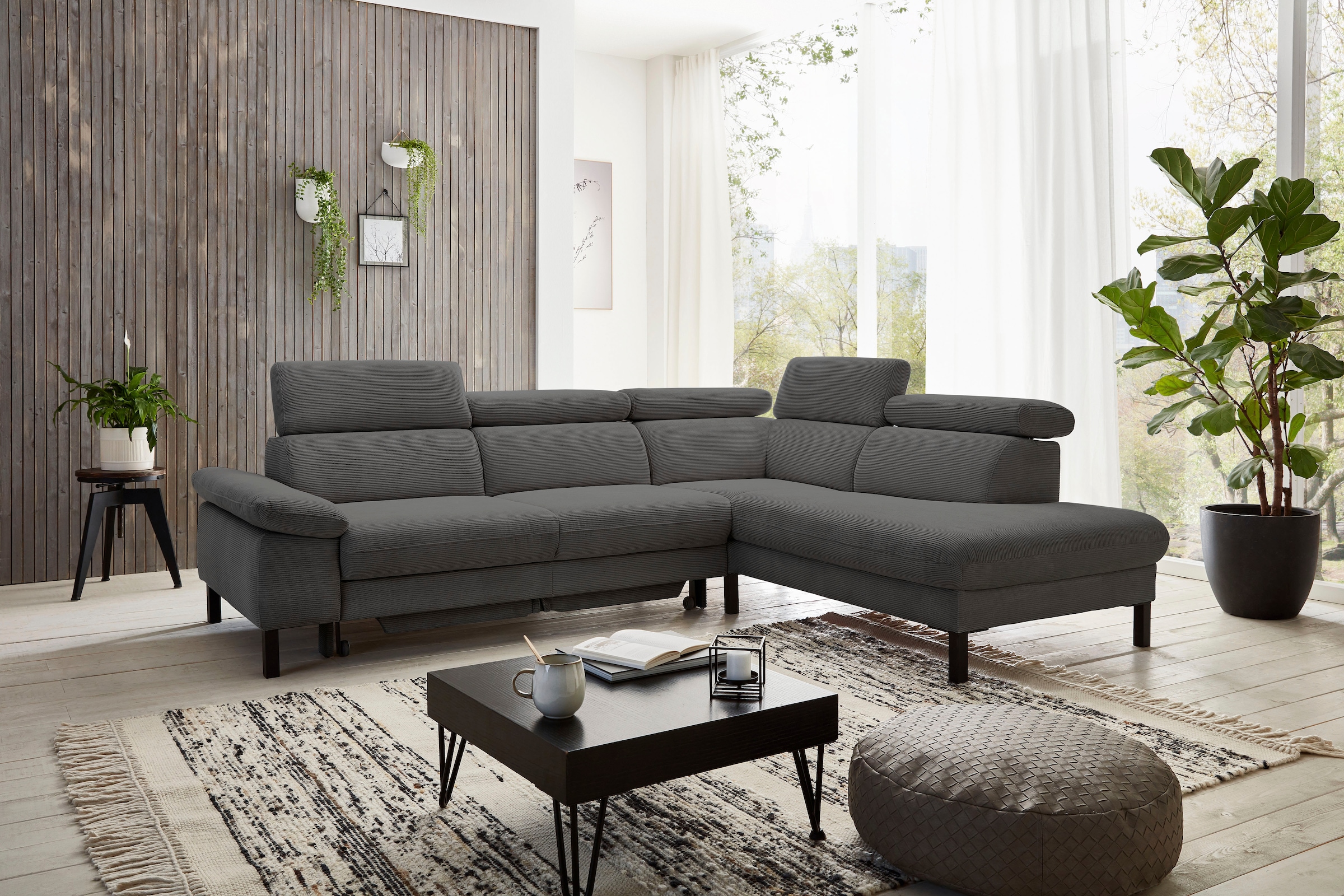 Home affaire Ecksofa "Arnayon mit Querschläfer-Bettfunktion, Schlafsofa, gr günstig online kaufen