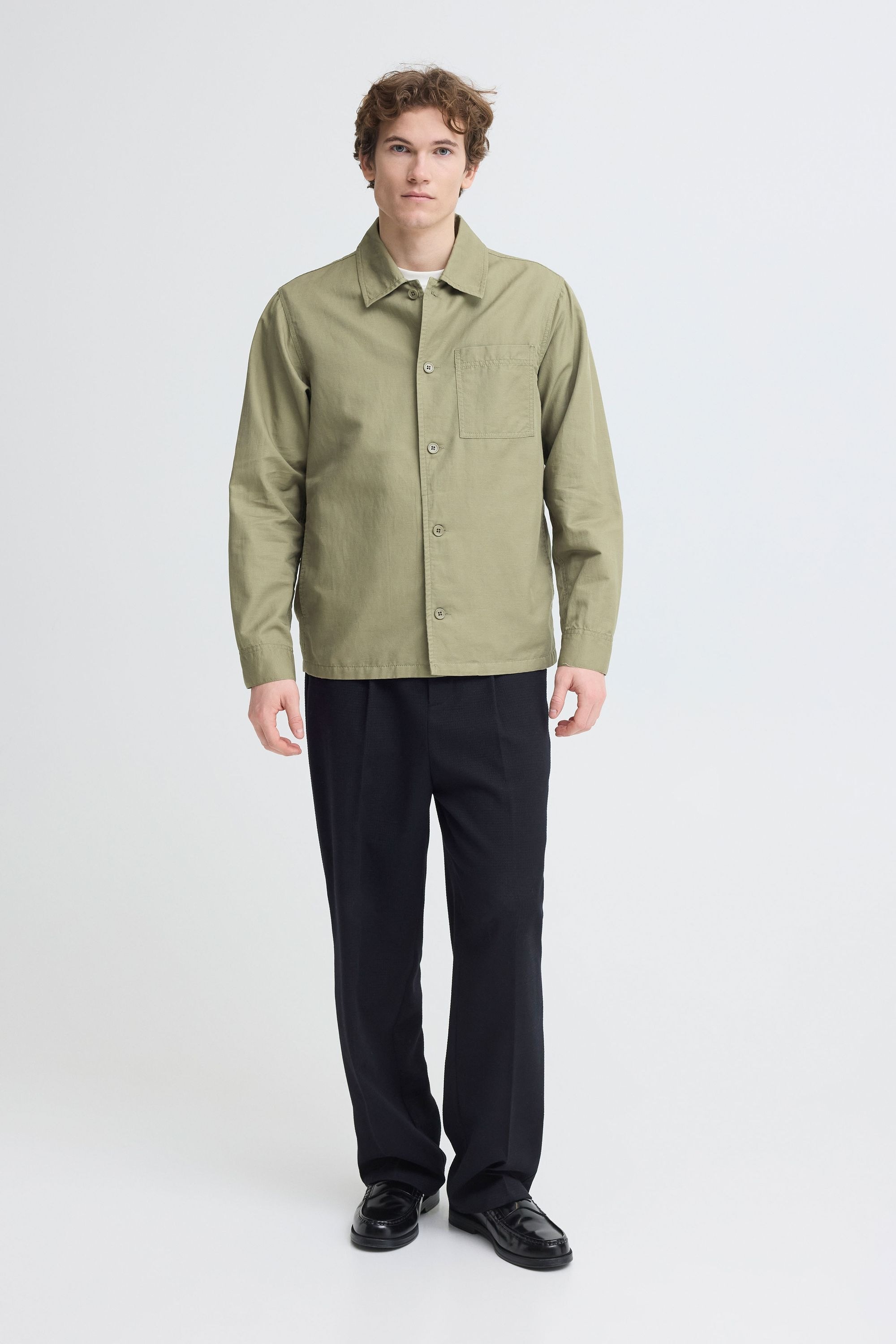 Casual Friday Hemdjacke "Hemdjacke CFLinds Linen Mix" günstig online kaufen