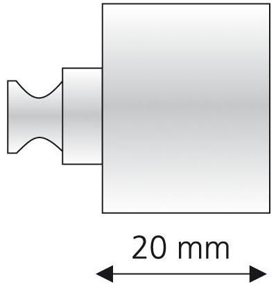 Liedeco Trägerverlängerung für Gardinenstangen Ø 20 mm günstig online kaufen