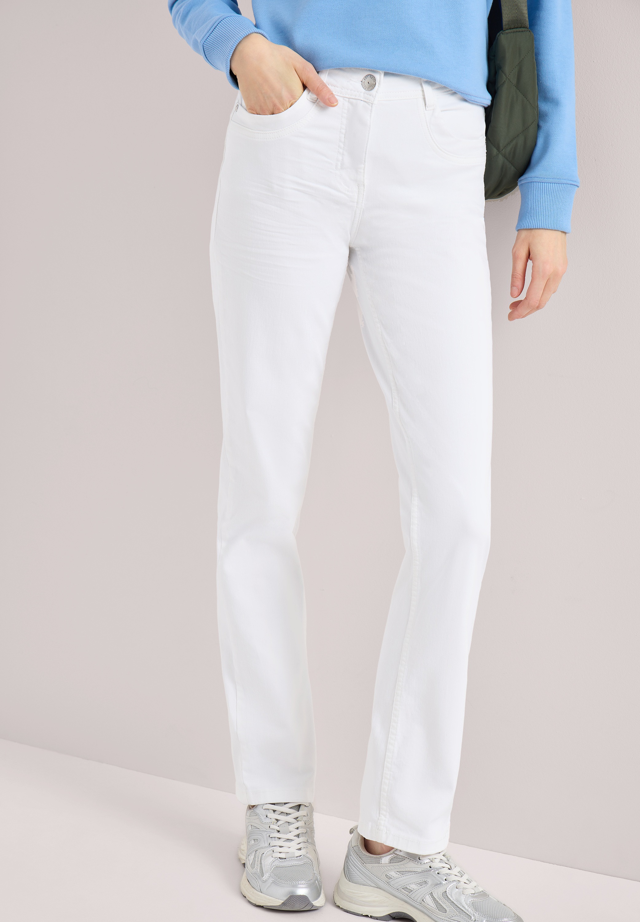 Thumbnail - Cecil Slim-fit-Jeans High Waist