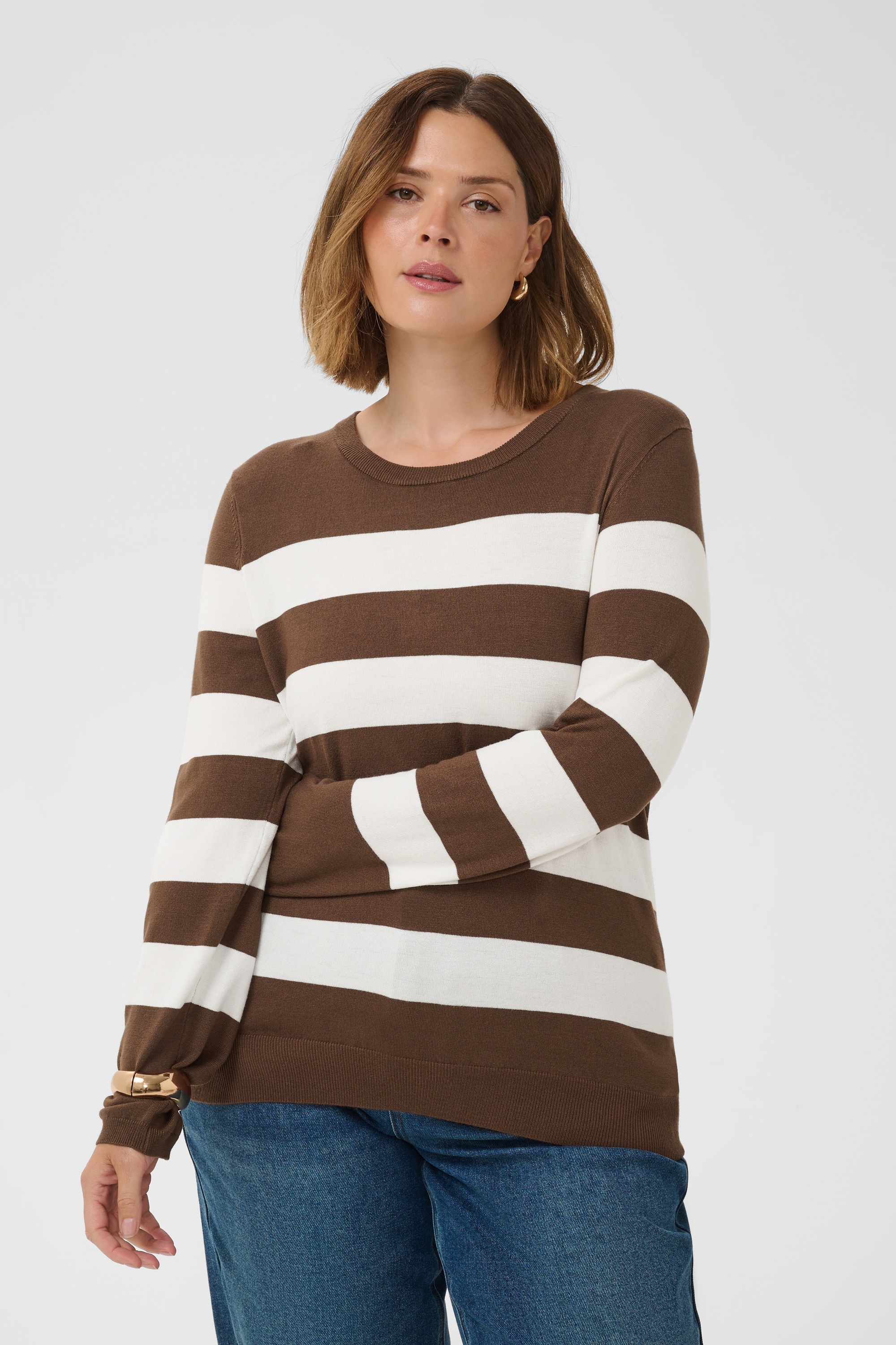 KAFFE Curve Strickpullover »Damen Strickpullover KClizzy«