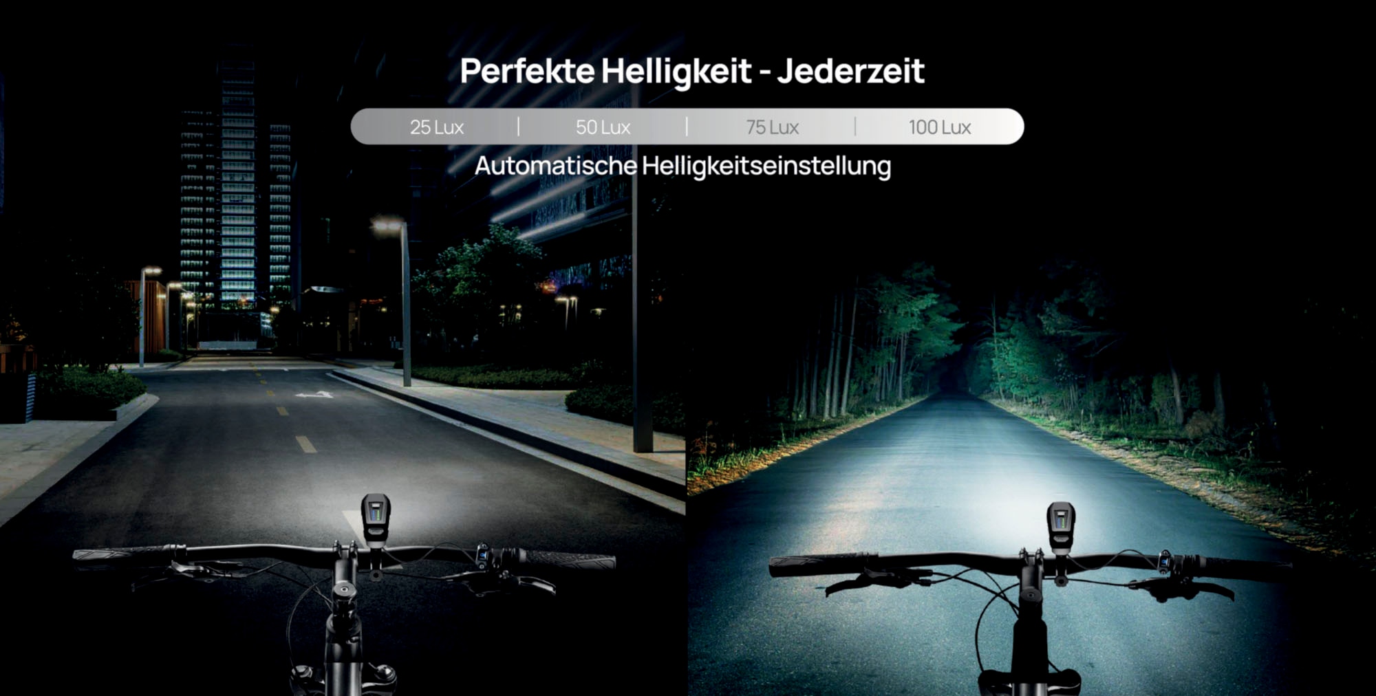 FISCHER Fahrrad Fahrrad-Frontlicht »LED-Akku Frontlicht 100 Lux Fernlicht«