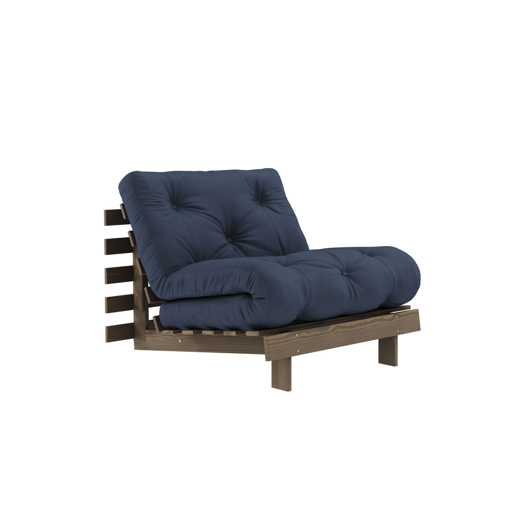Karup Design Daybett "Roots Sofa Bed, Schlafsofa, Bettfunktion, FSC-Massivholz, B: 90 cm" Erhältlich in Breite 90 cm, 140 cm oder 160 cm, Inkl. Futonmatratze. Made in Europe, minimalistisches Design