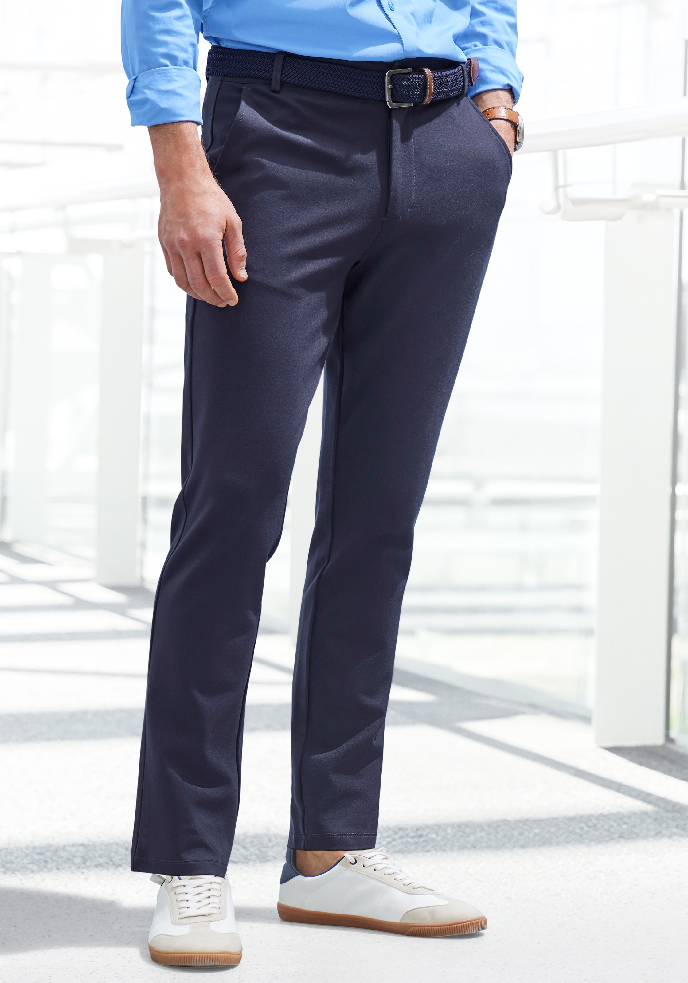 John Devin Stretch-Hose "regular-fit", bequeme Hose aus elastischer Qualität