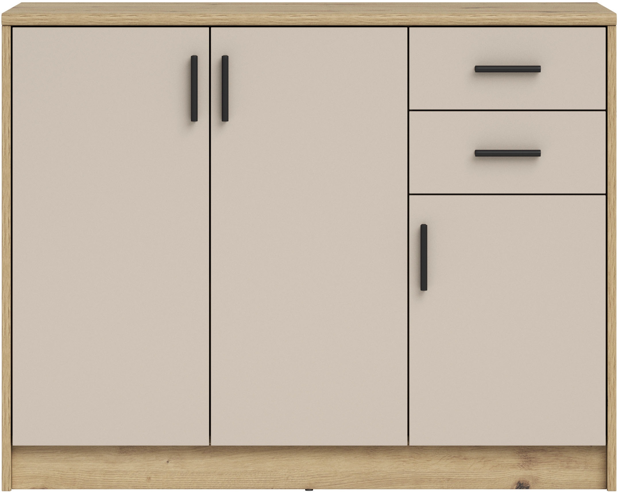 HBZ Sideboard »Nelly Kommode, BxHxT 109x86x50cm«, (1 St.), Breite 109cm, Einlegeböden verstellbar, foliert