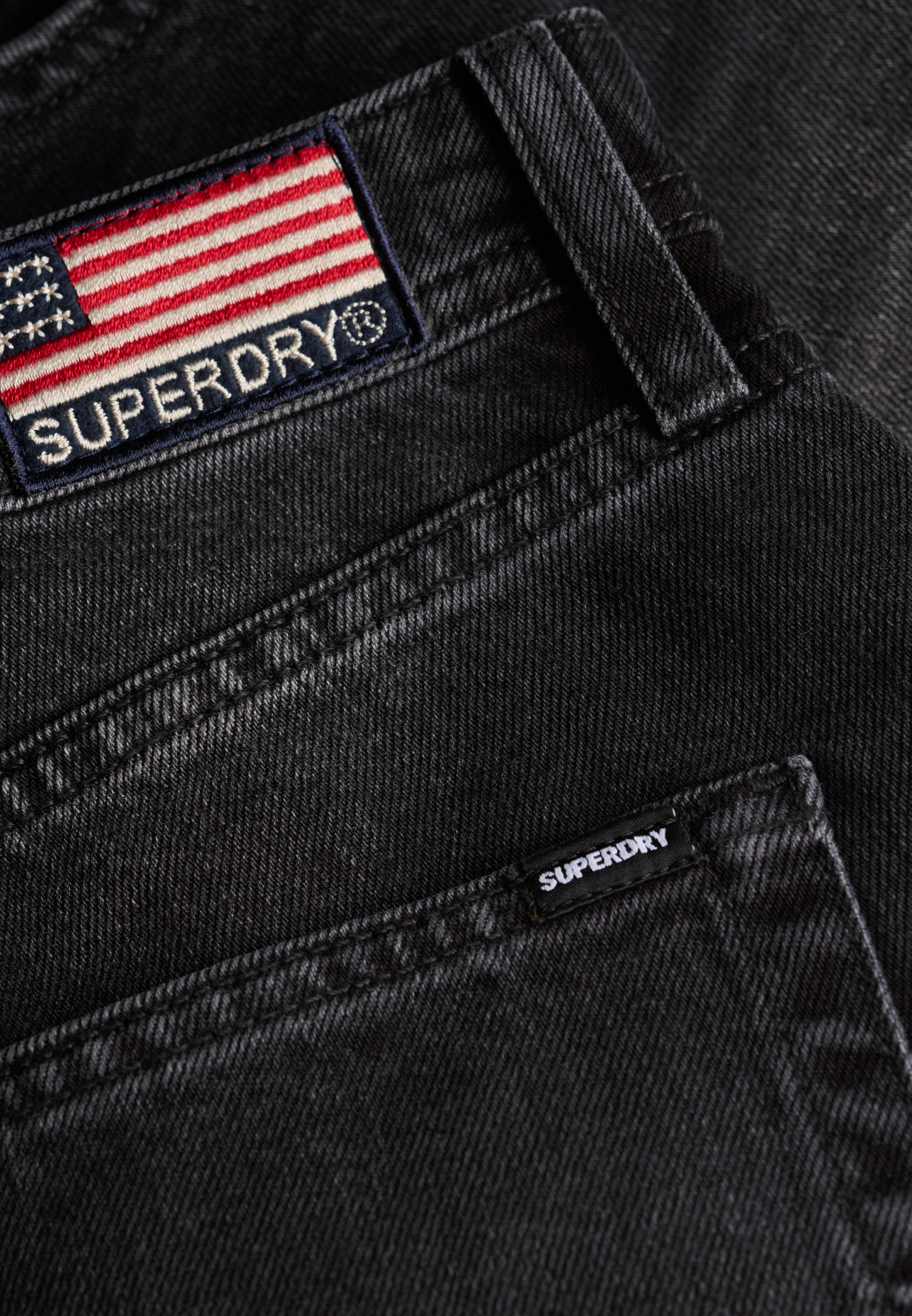 Superdry Jeanshotpants »MID RISE DENIM HOT SHORT«