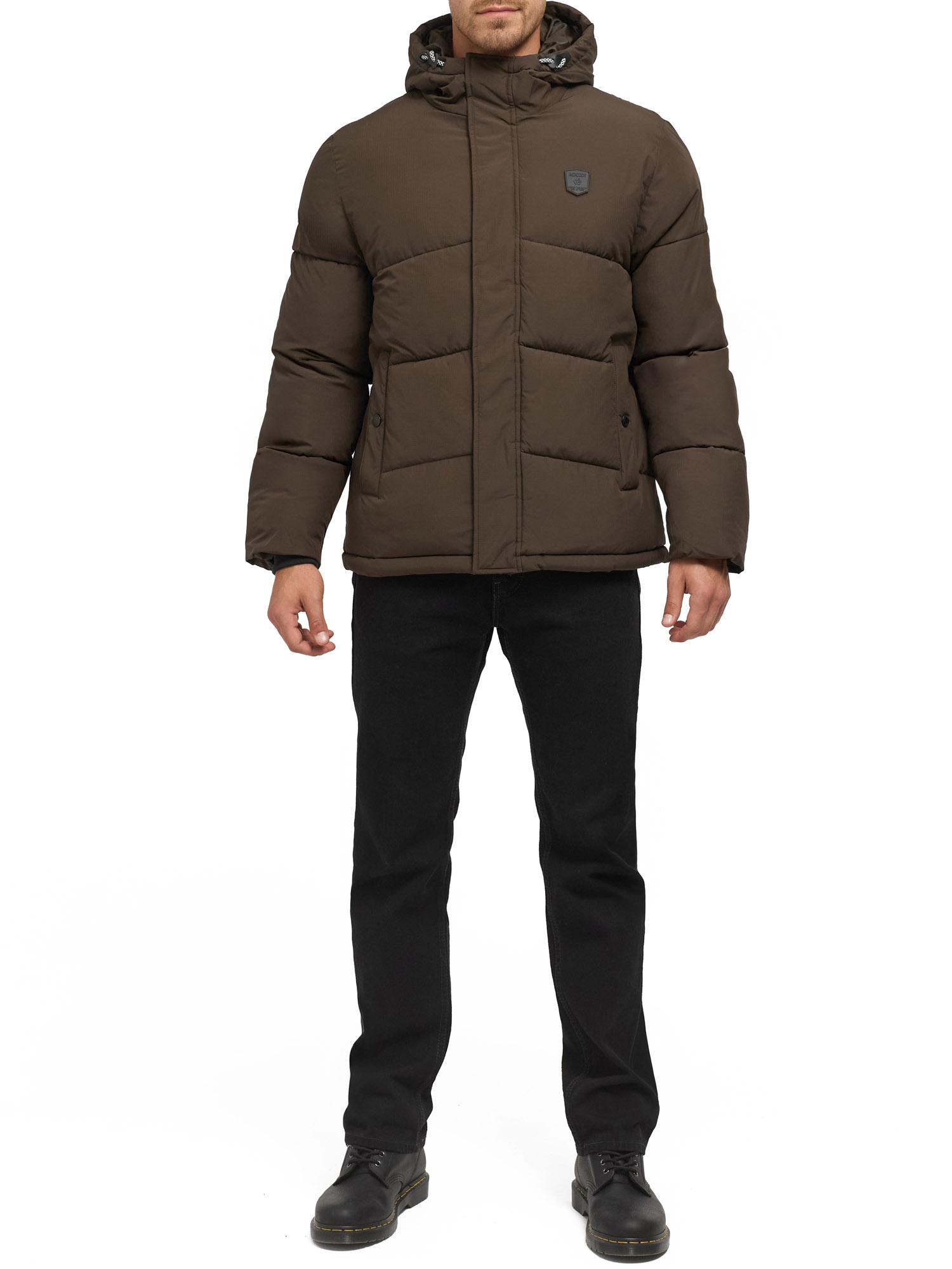 Indicode Steppjacke »INLaurill« mit Kapuze Kunstfaser, regular fit