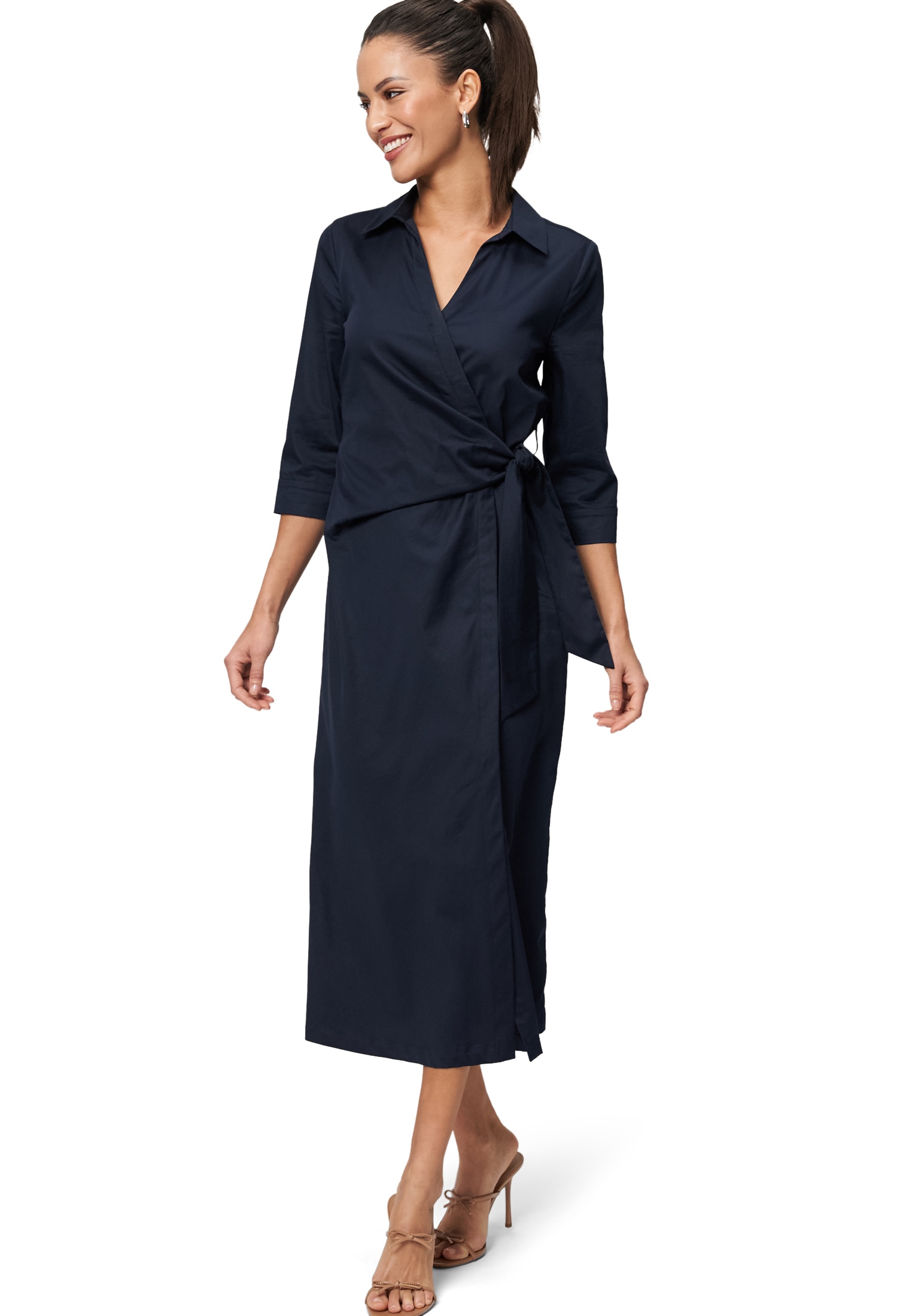 Zero Midikleid »zero Midikleid mit Wickeloptik«, Wickeldesign